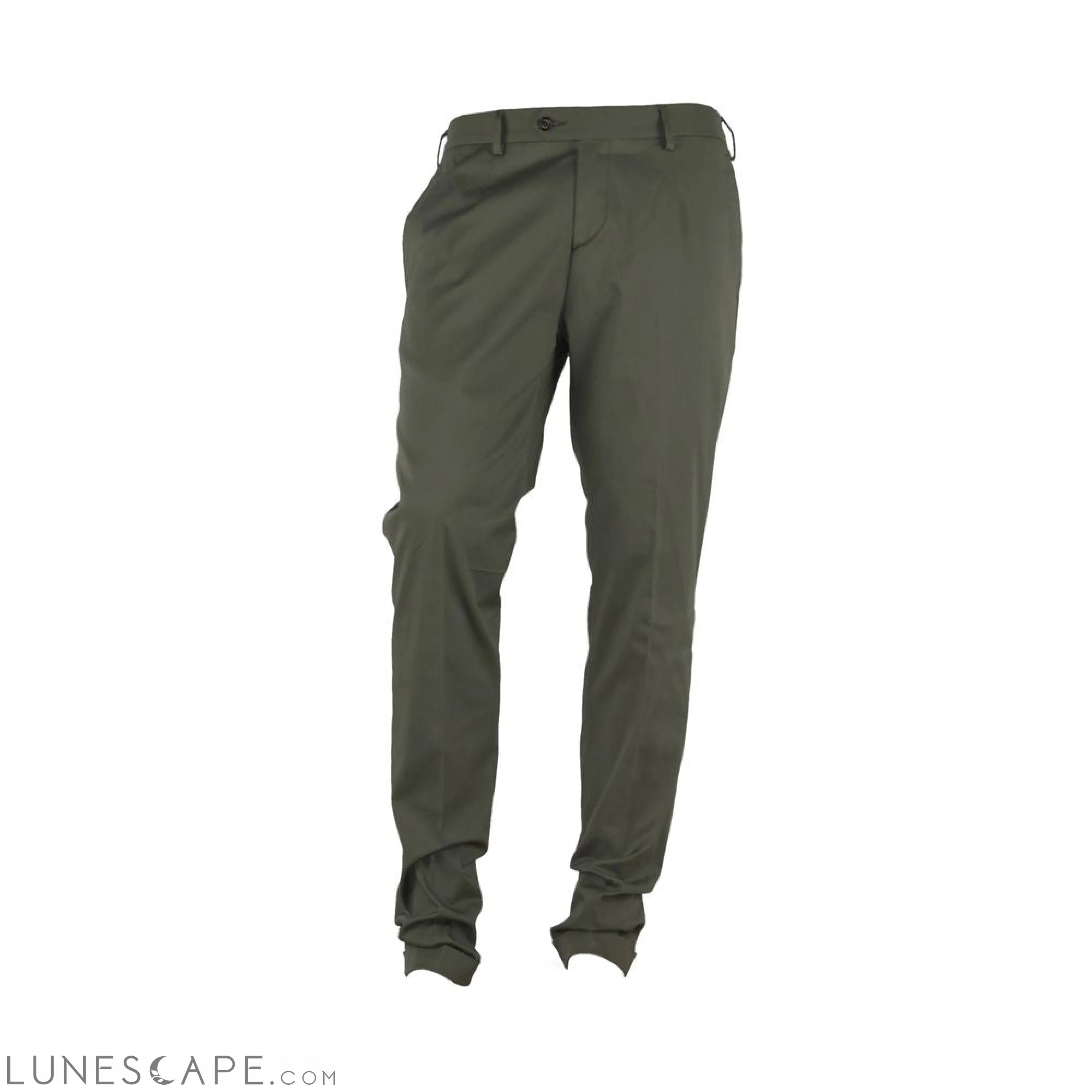 Lunescape Made in Italy Elegant Green Summer Trousers for Men LUNESCAPE