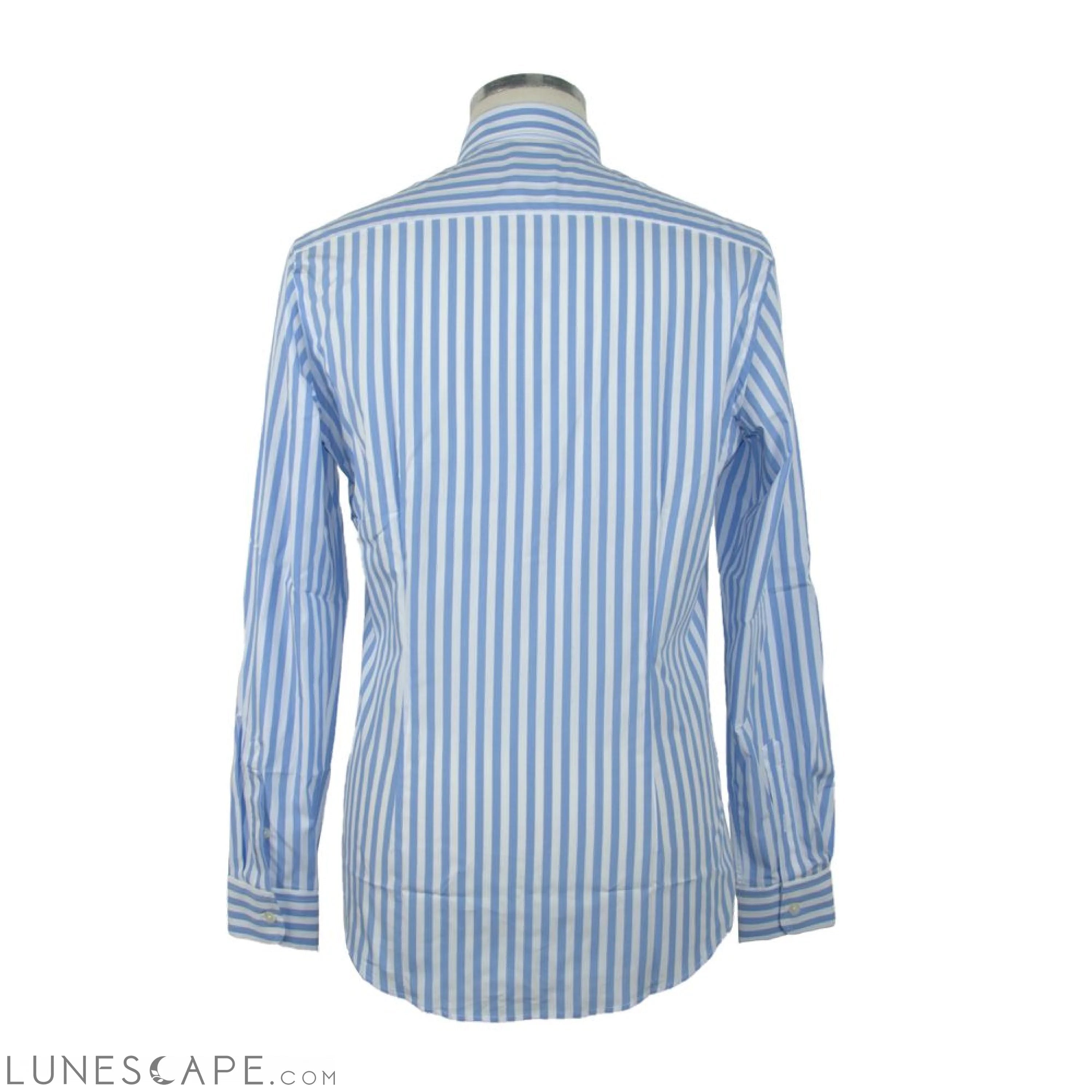 Lunescape Made in Italy Elegant Light Blue Long Sleeve Shirt LUNESCAPE