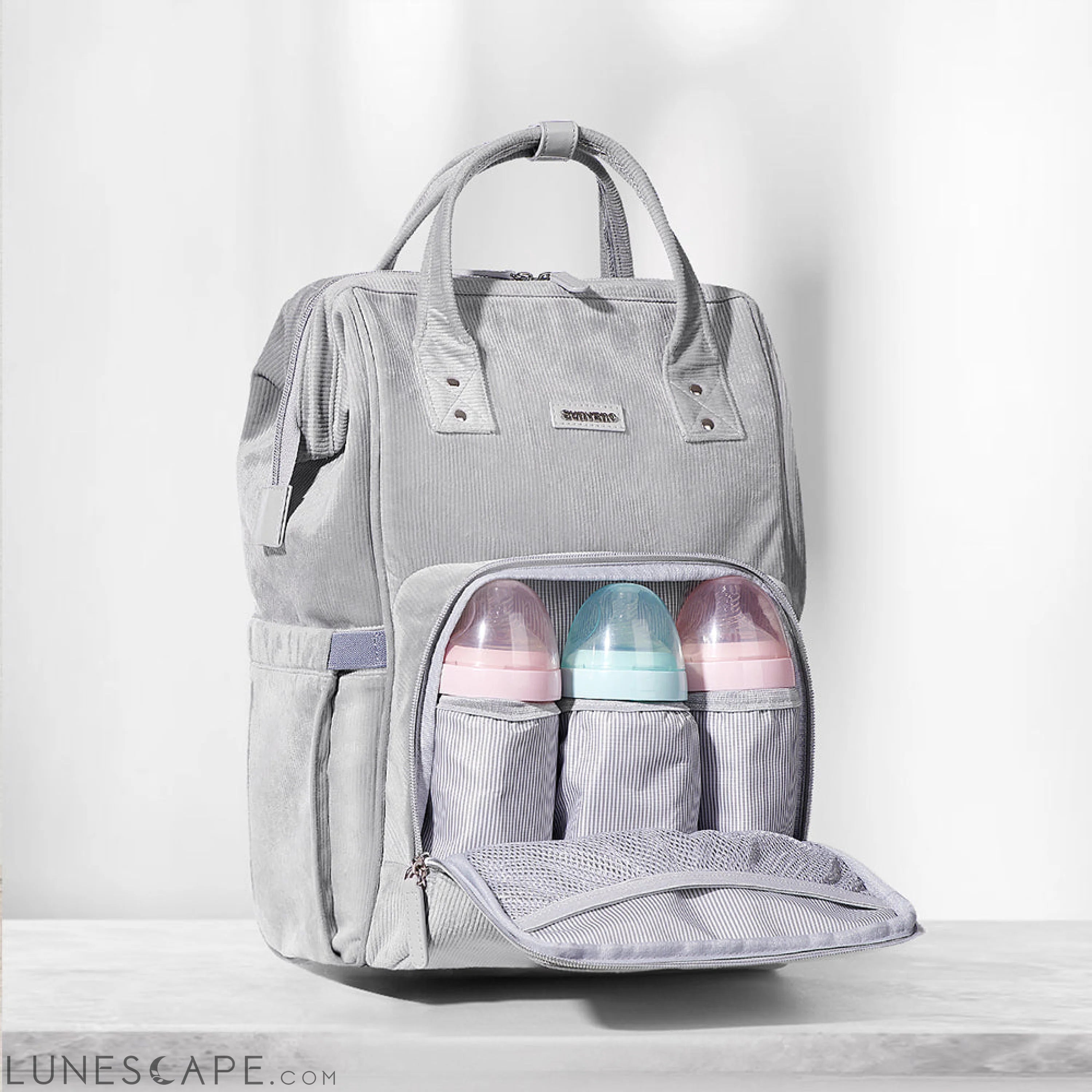 Luxurious Velvet Diaper Backpack LUNESCAPE