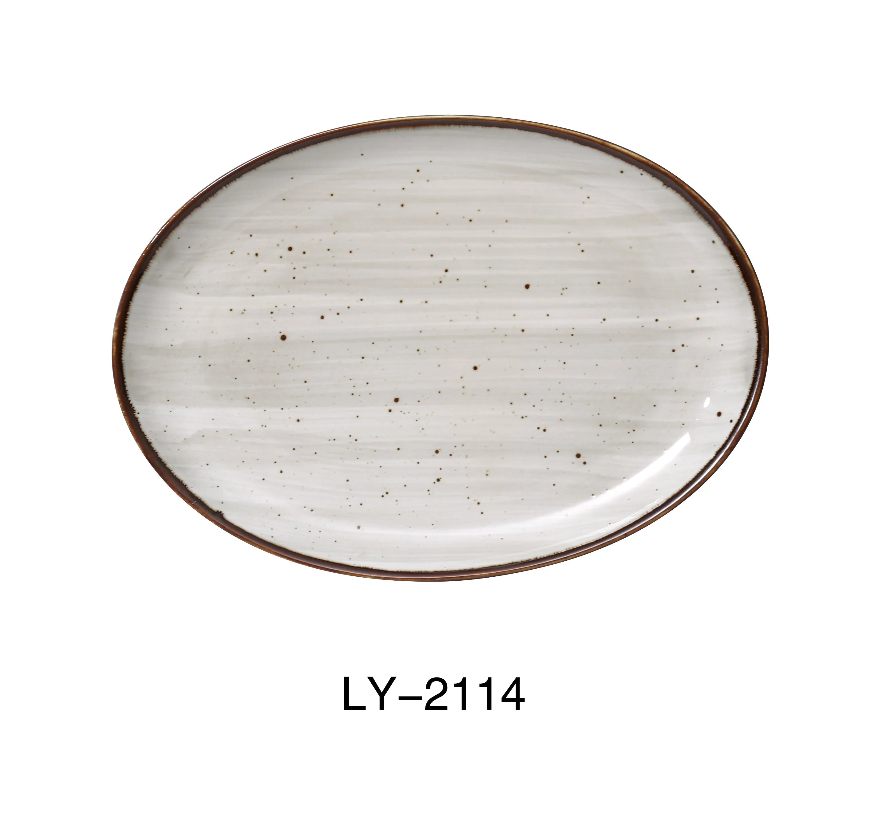 Lyon 14" X 10" X 1 1/4" COUPE PLATTER LUNESCAPE