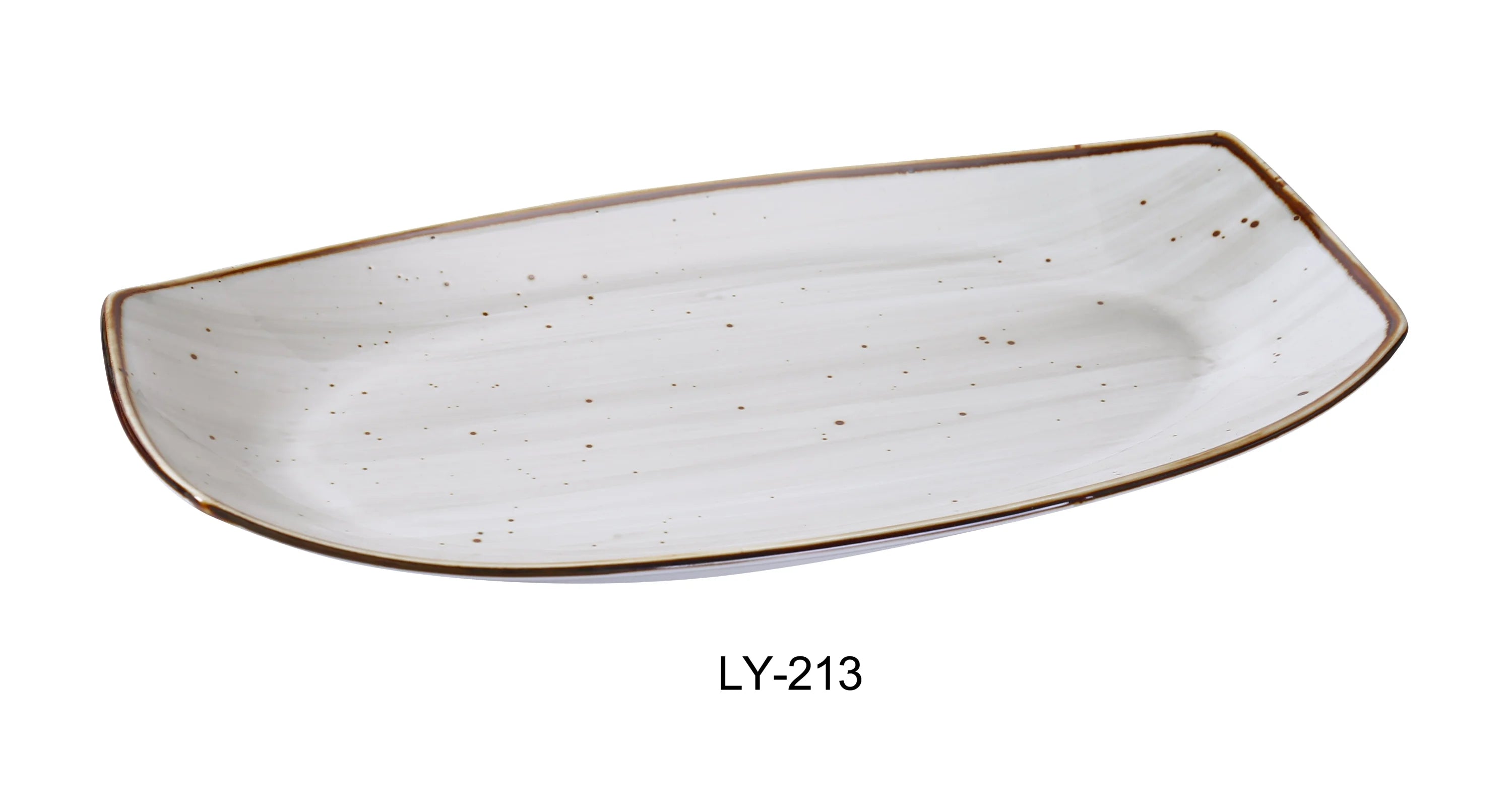 Lyon Collection 13" Rectangular Dinner Plate LUNESCAPE