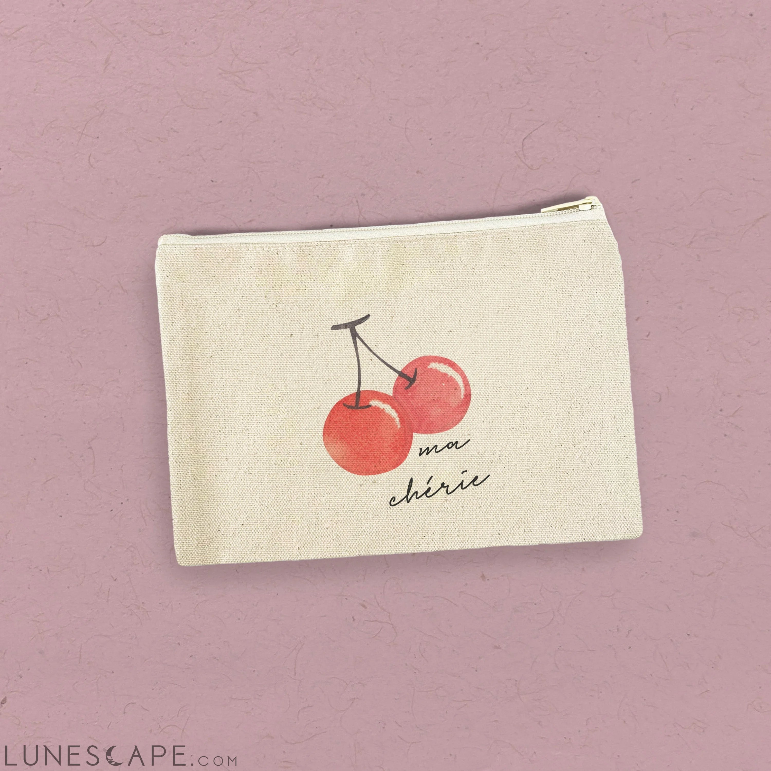 Ma Cherie - Valentine's Canvas Zipper Pouch LUNESCAPE