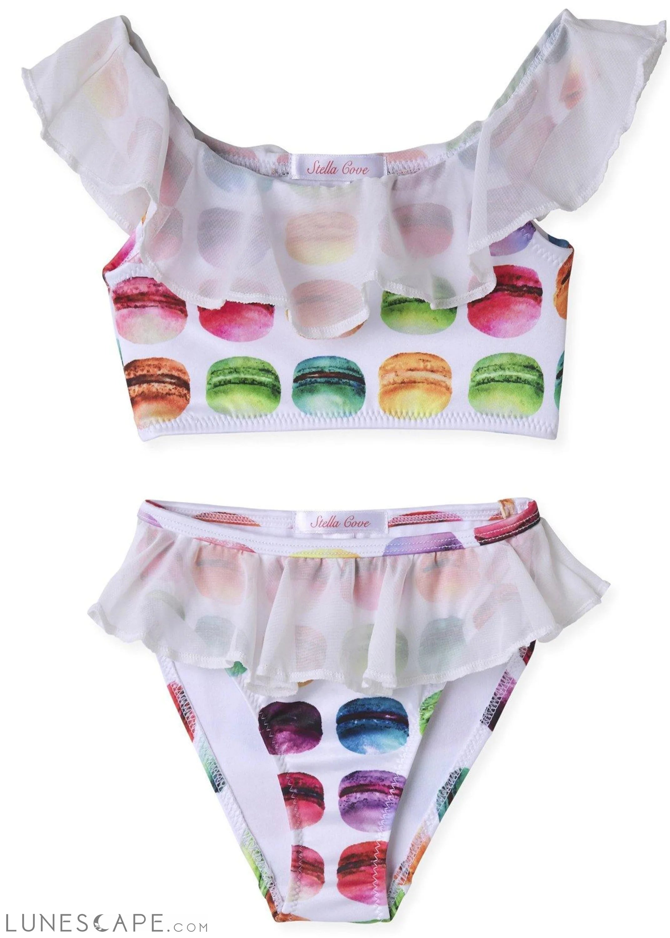 Macaroon Drape Bikini with Chiffon LUNESCAPE