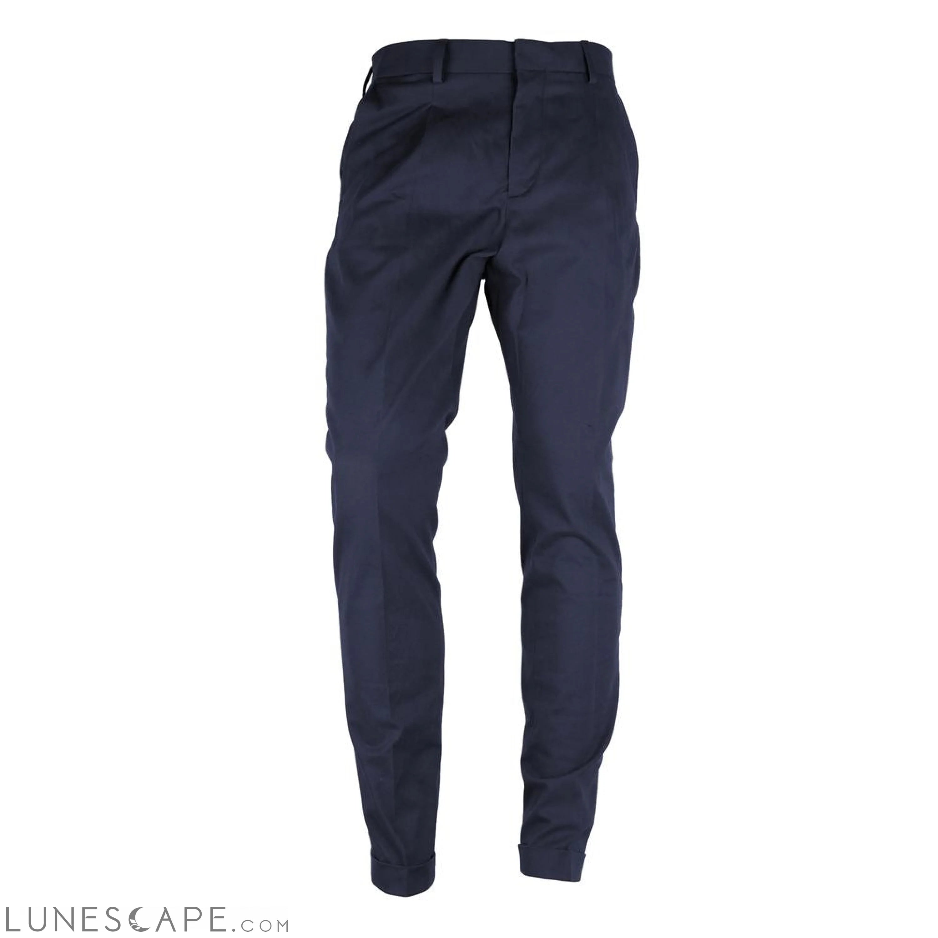 Made in Italy Blue Wool Men's Trouser LUNESCAPE