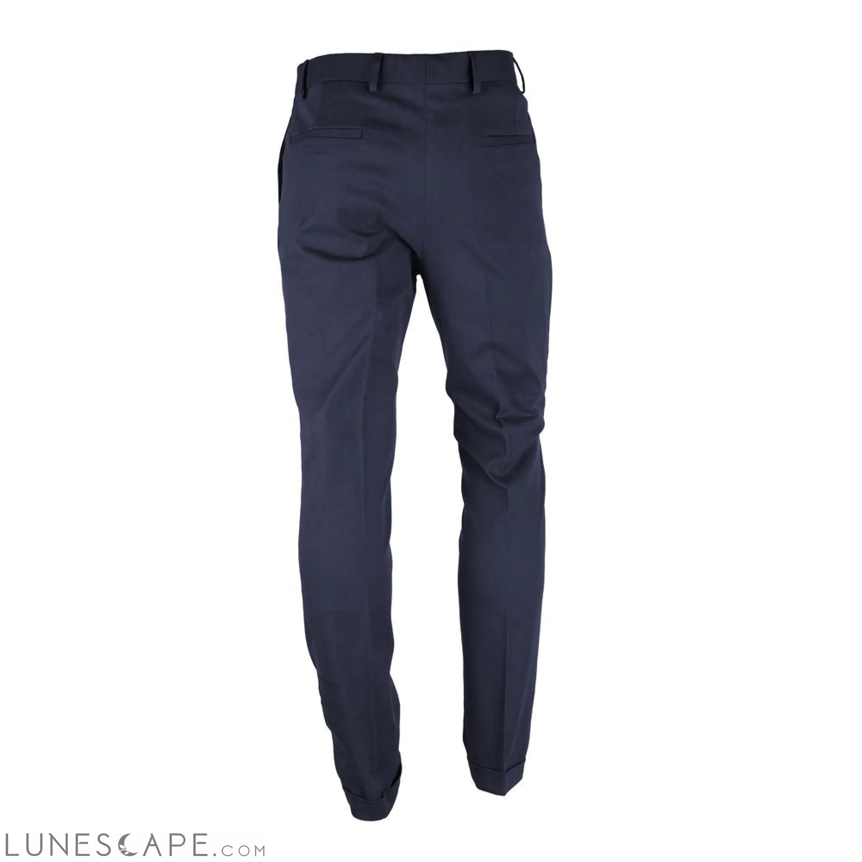 Made in Italy Blue Wool Men's Trouser LUNESCAPE