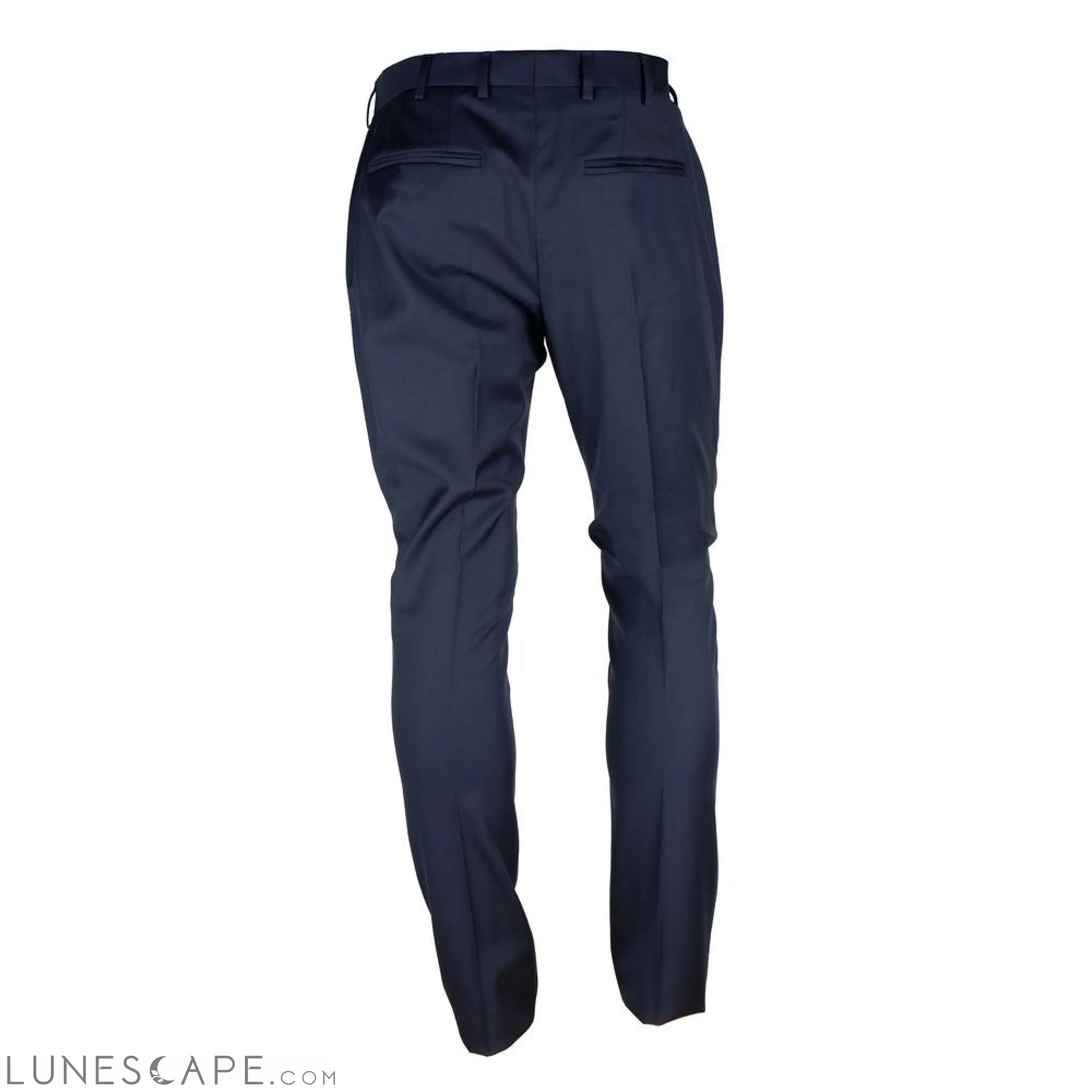 Made in Italy Blue Wool Men's Trousers LUNESCAPE