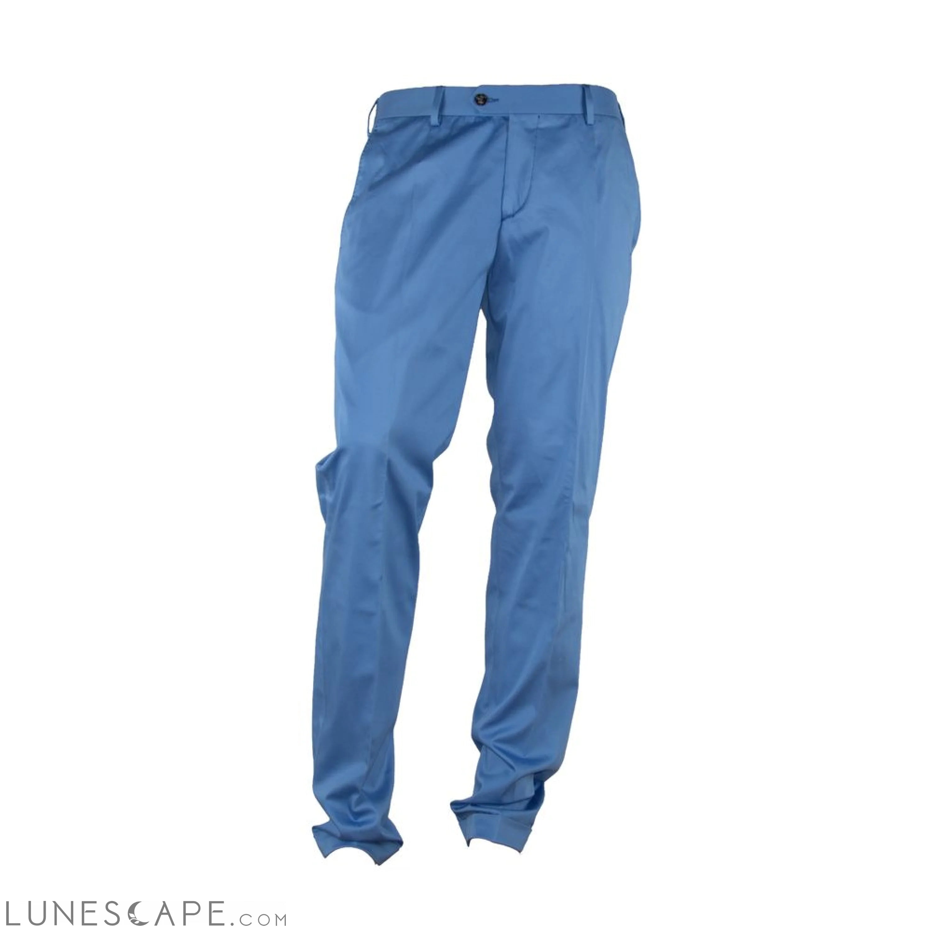 Made in Italy Elegant Light Blue Italian Summer Trousers LUNESCAPE