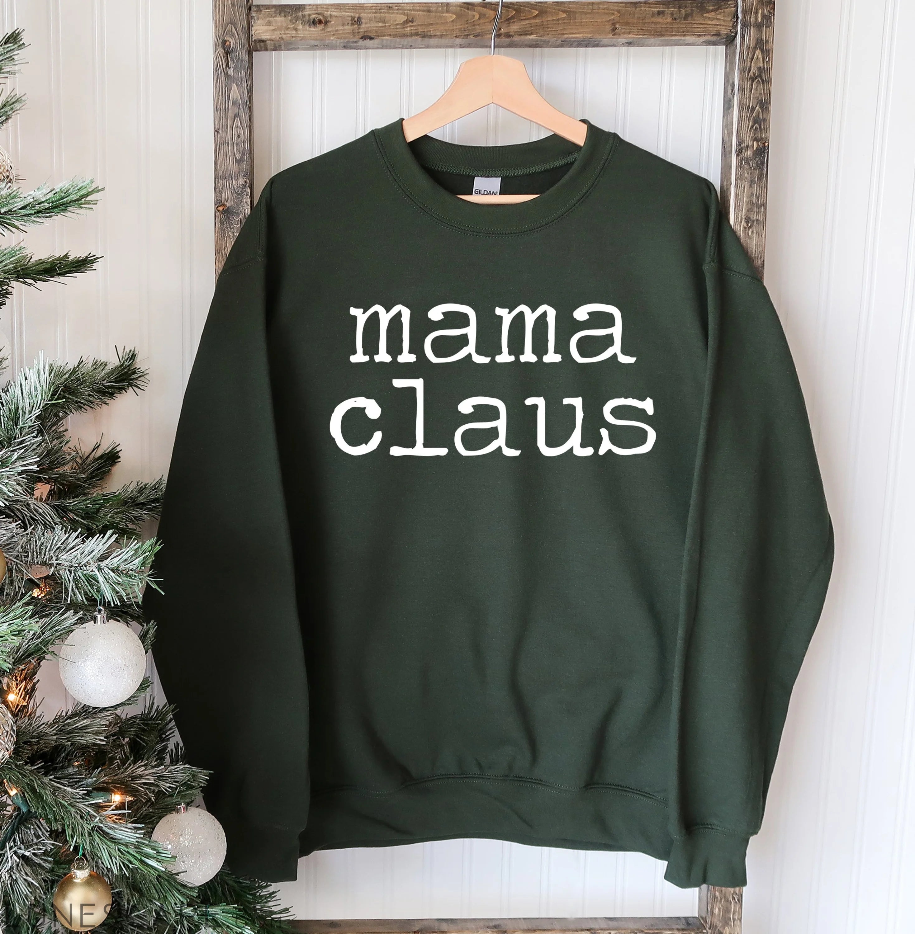 Mama Claus Christmas Sweatshirt LUNESCAPE