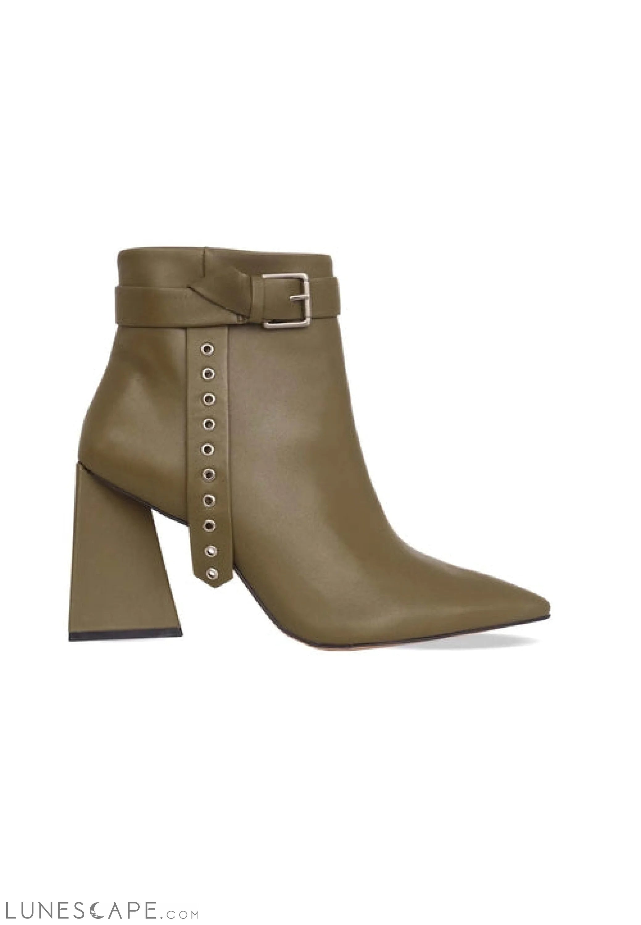 Mangará Salvia Ankle Boot Heeled - Stylish Leather Footwear LUNESCAPE