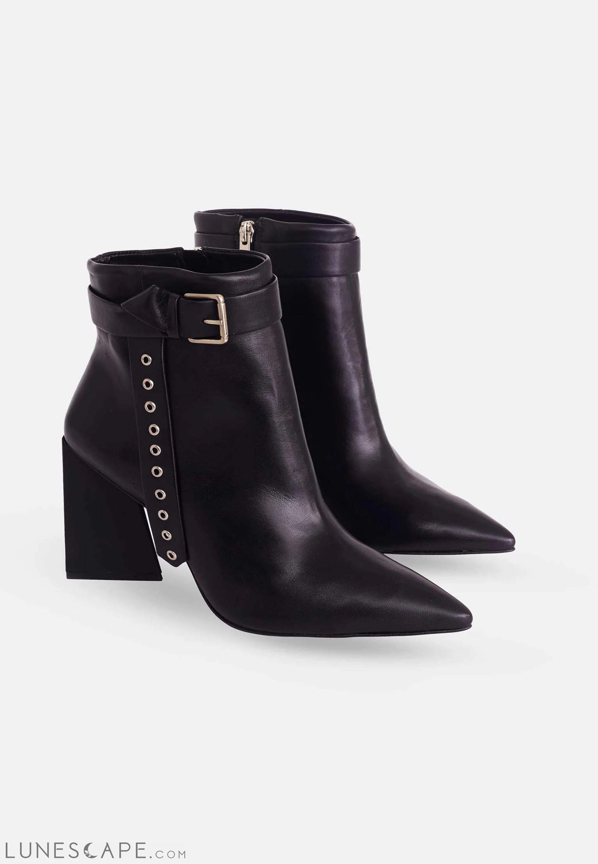 Mangará Salvia Ankle Boot Heeled - Stylish Leather Footwear LUNESCAPE