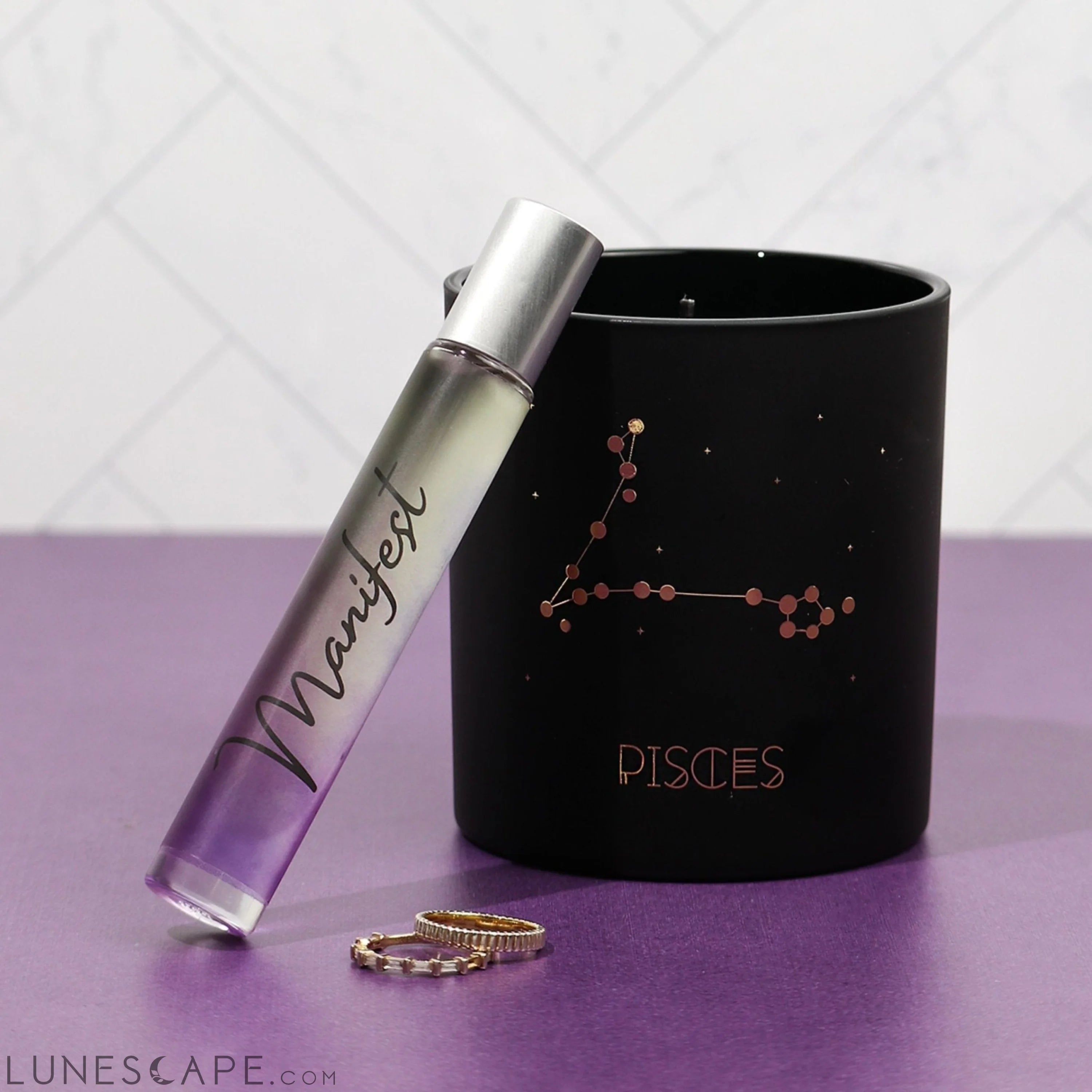 Manifest Rollerball Perfume - Amber, Patchouli & Vanilla Notes LUNESCAPE