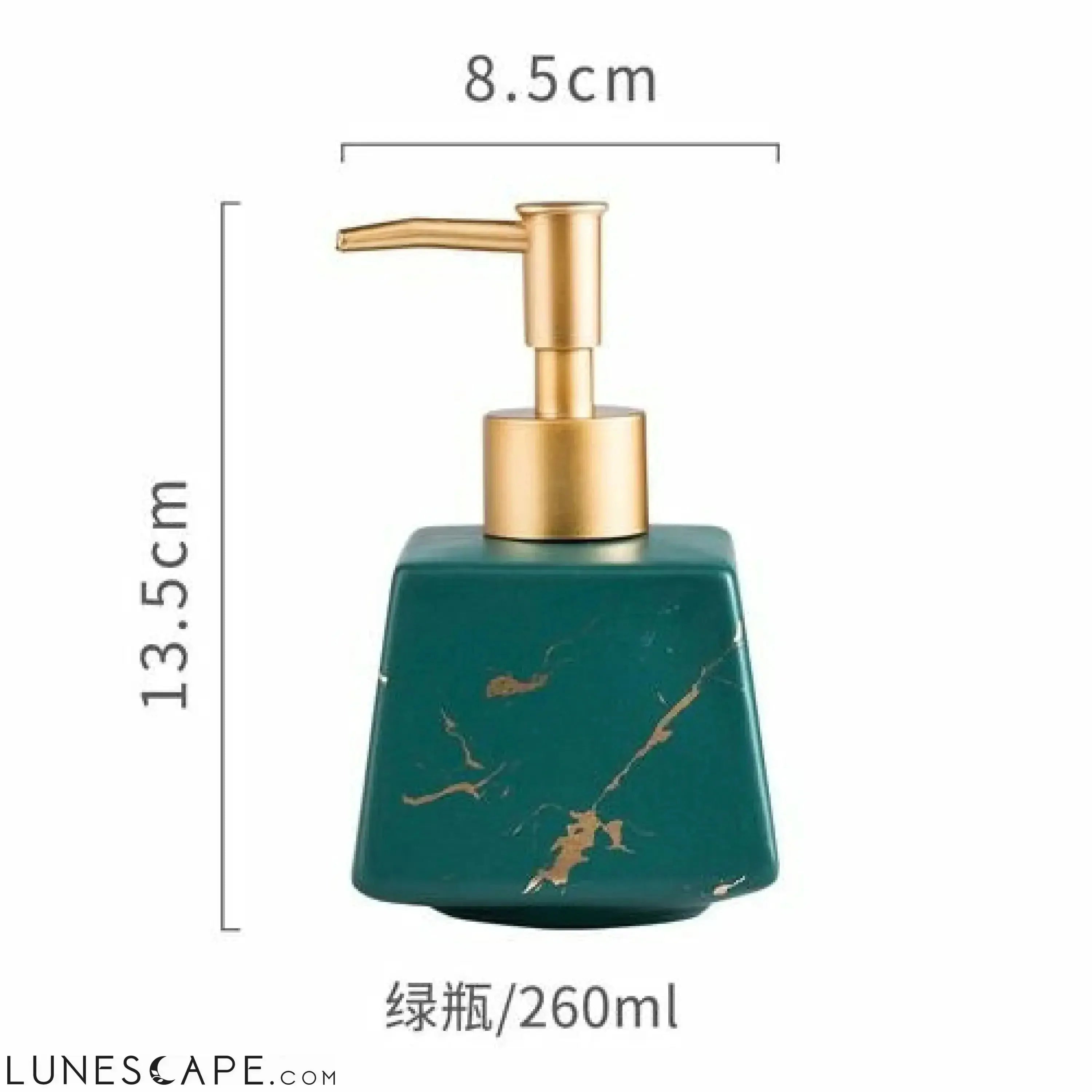 Marbled Ceramic Soap Dispenser LUNESCAPE