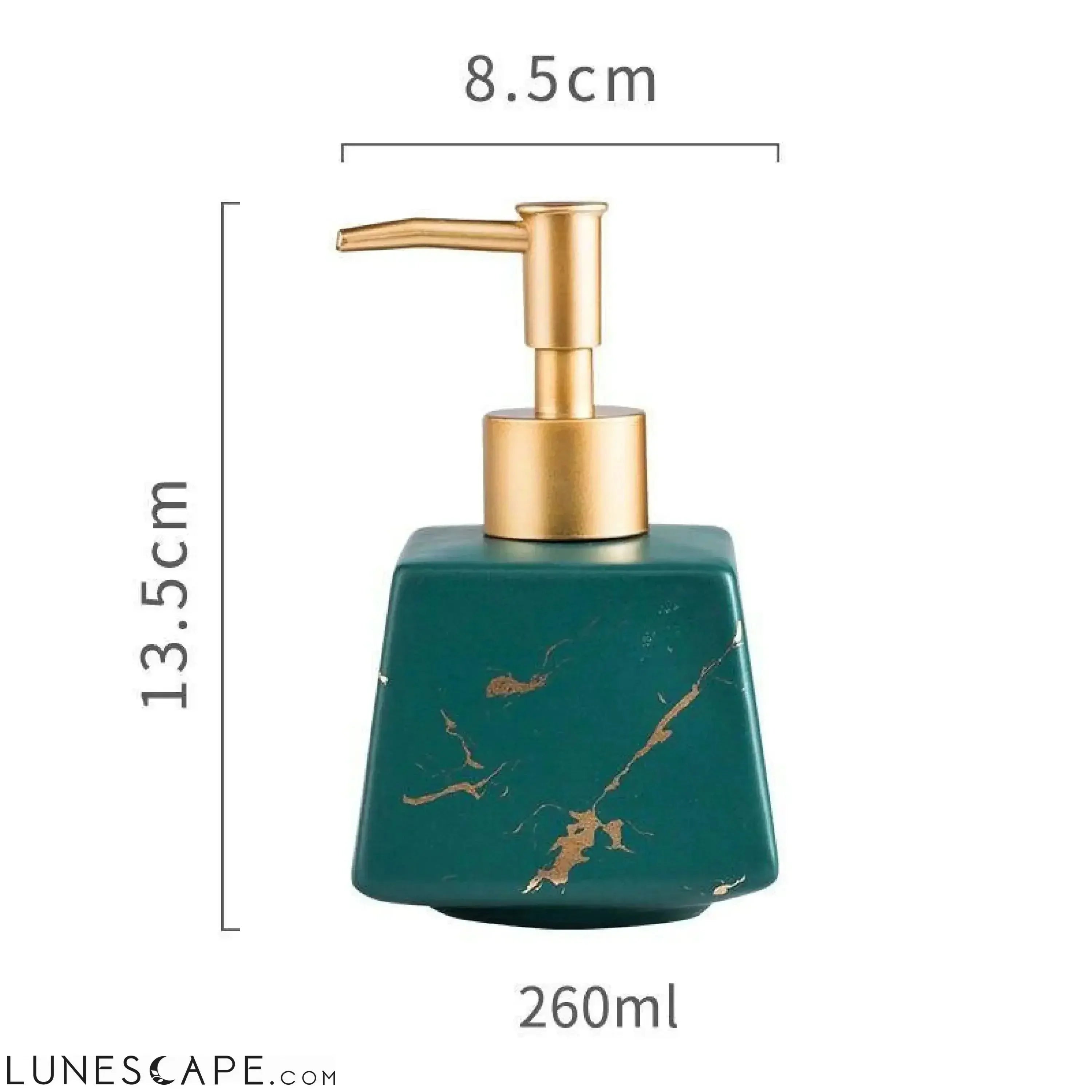 Marbled Ceramic Soap Dispenser LUNESCAPE