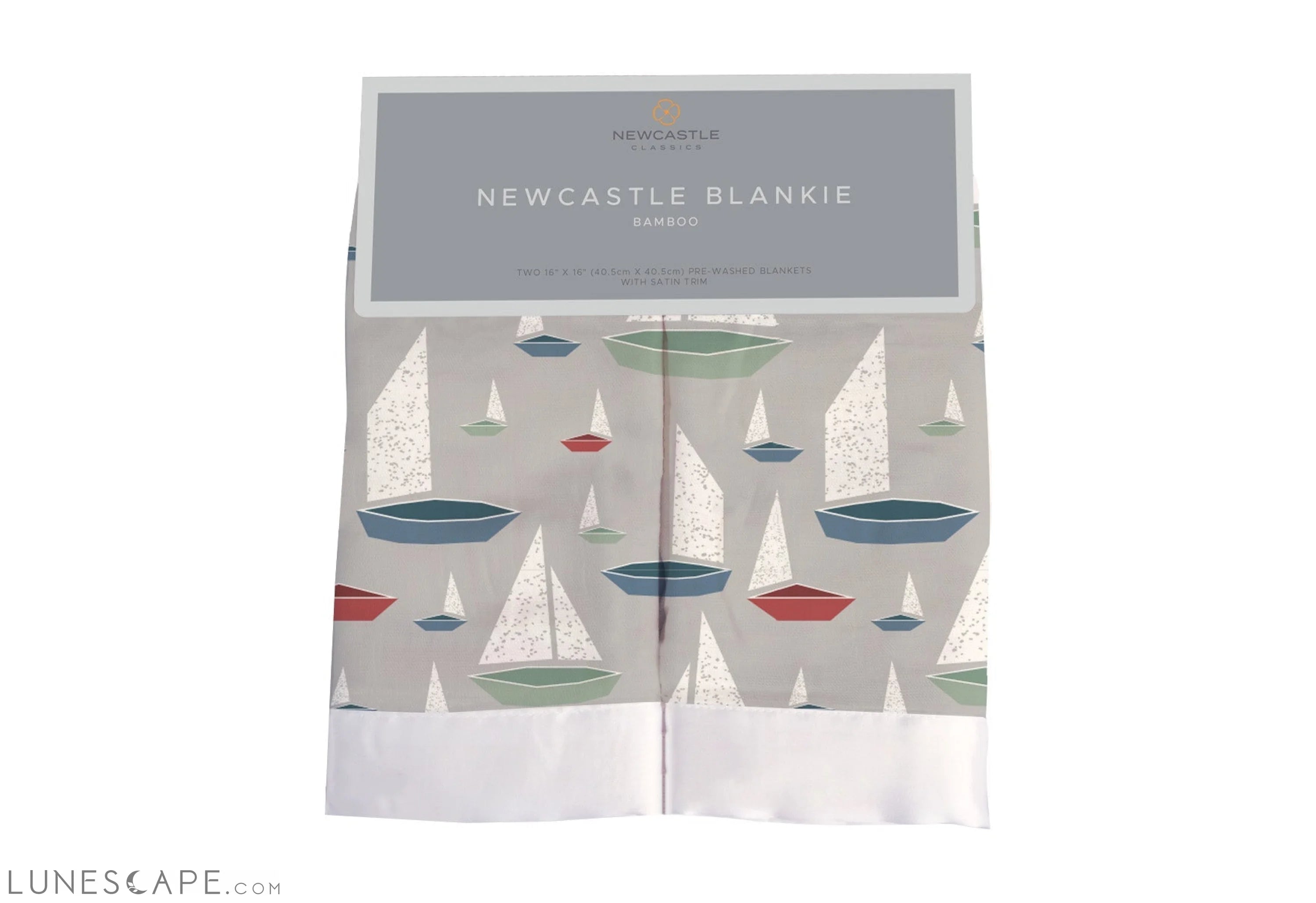 Marina Sailboats Bamboo Newcastle Blankie LUNESCAPE