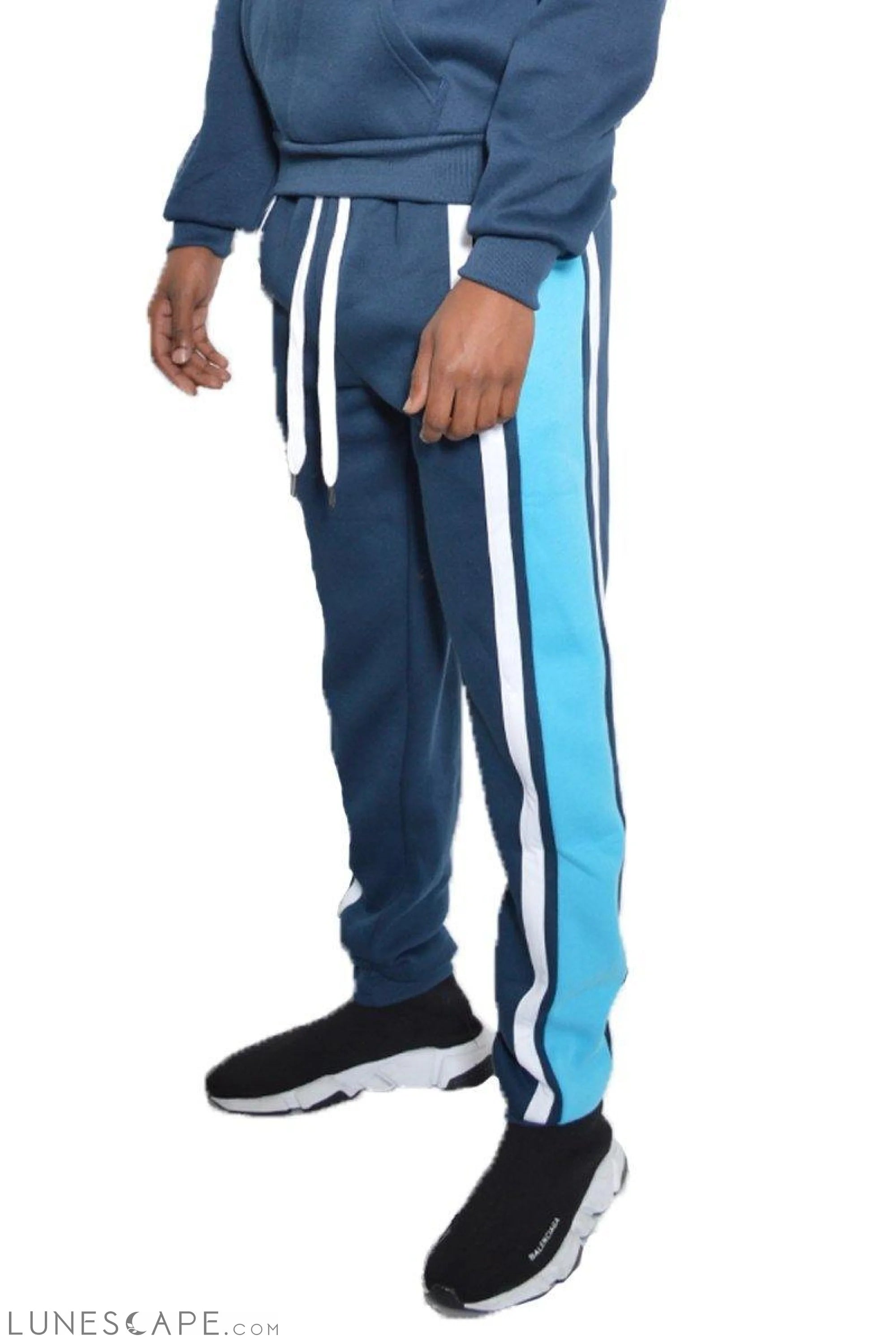 MARX COTTON SWEAT PANTS - Blue LUNESCAPE