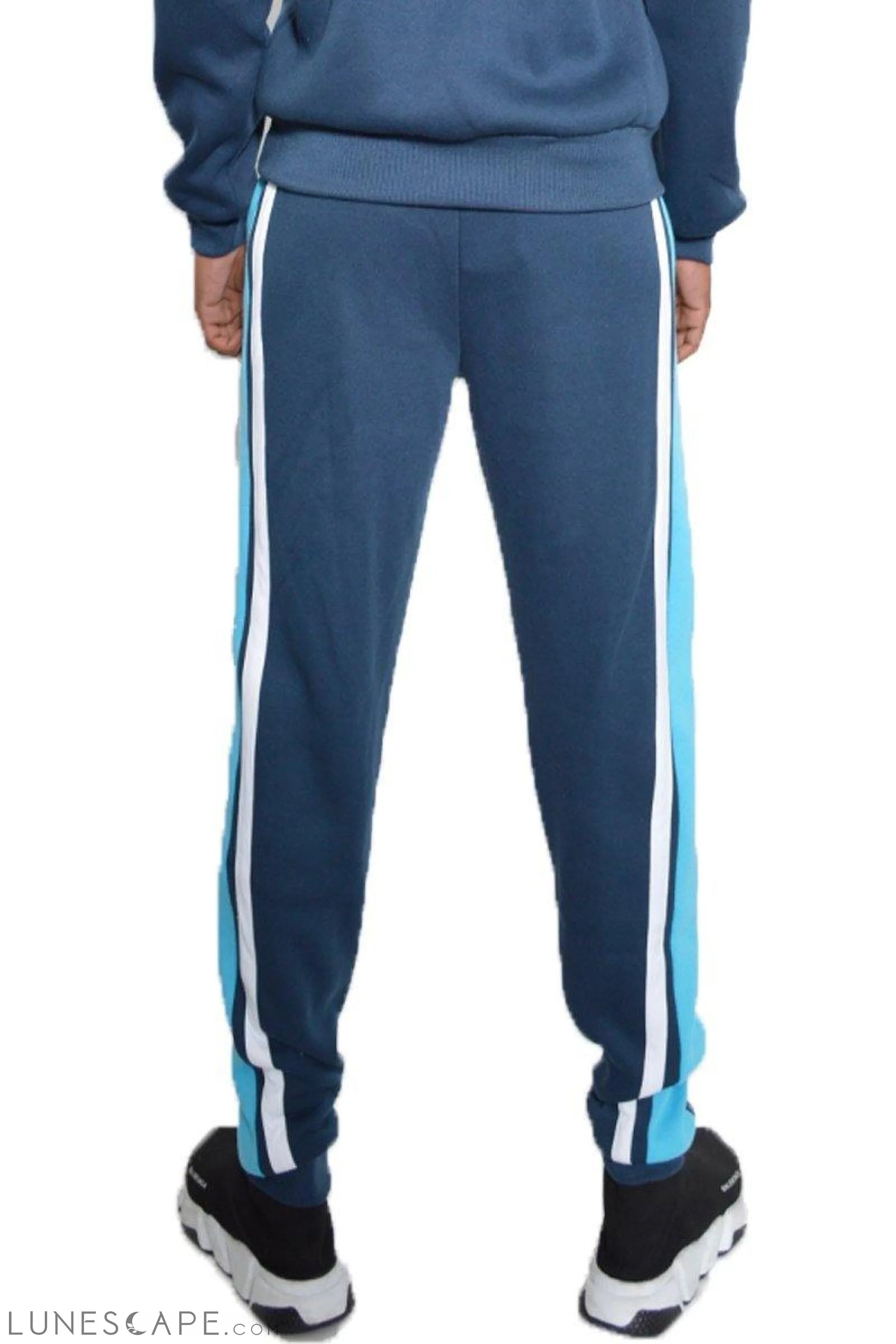 MARX COTTON SWEAT PANTS - Blue LUNESCAPE