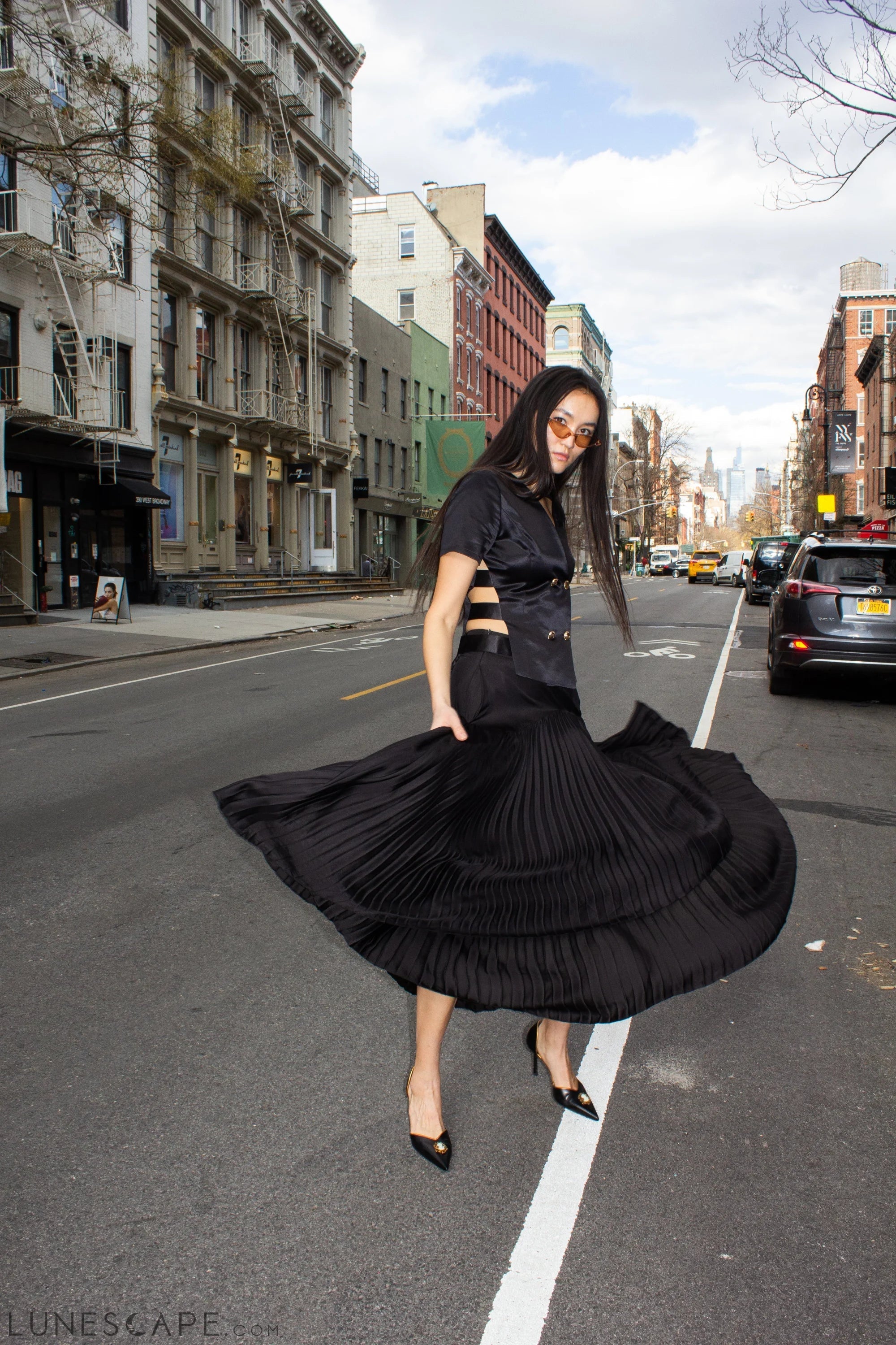 Maryanne Black Skirt LUNESCAPE