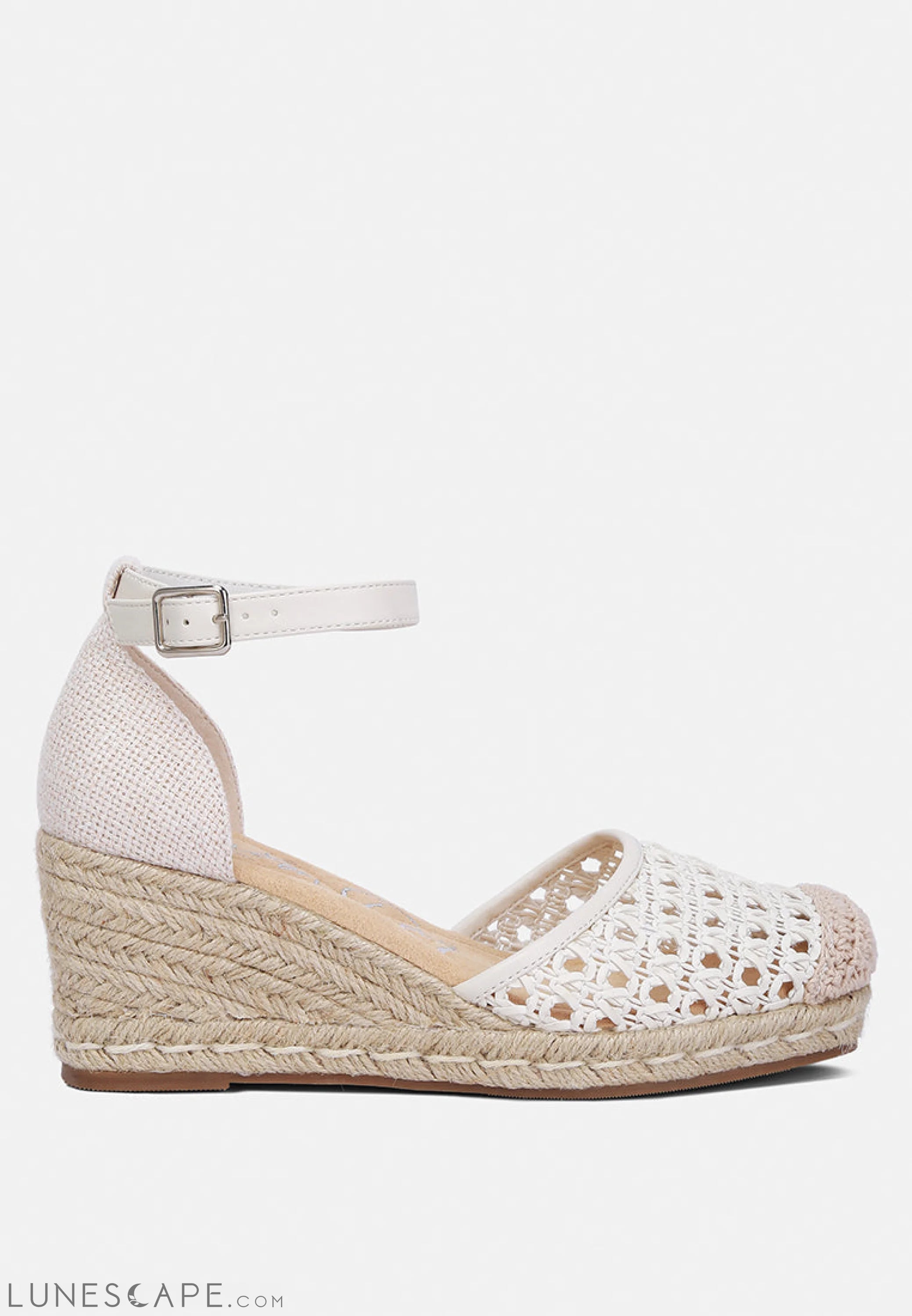 Mason Pin Buckle Wedge Heel Espradilles LUNESCAPE