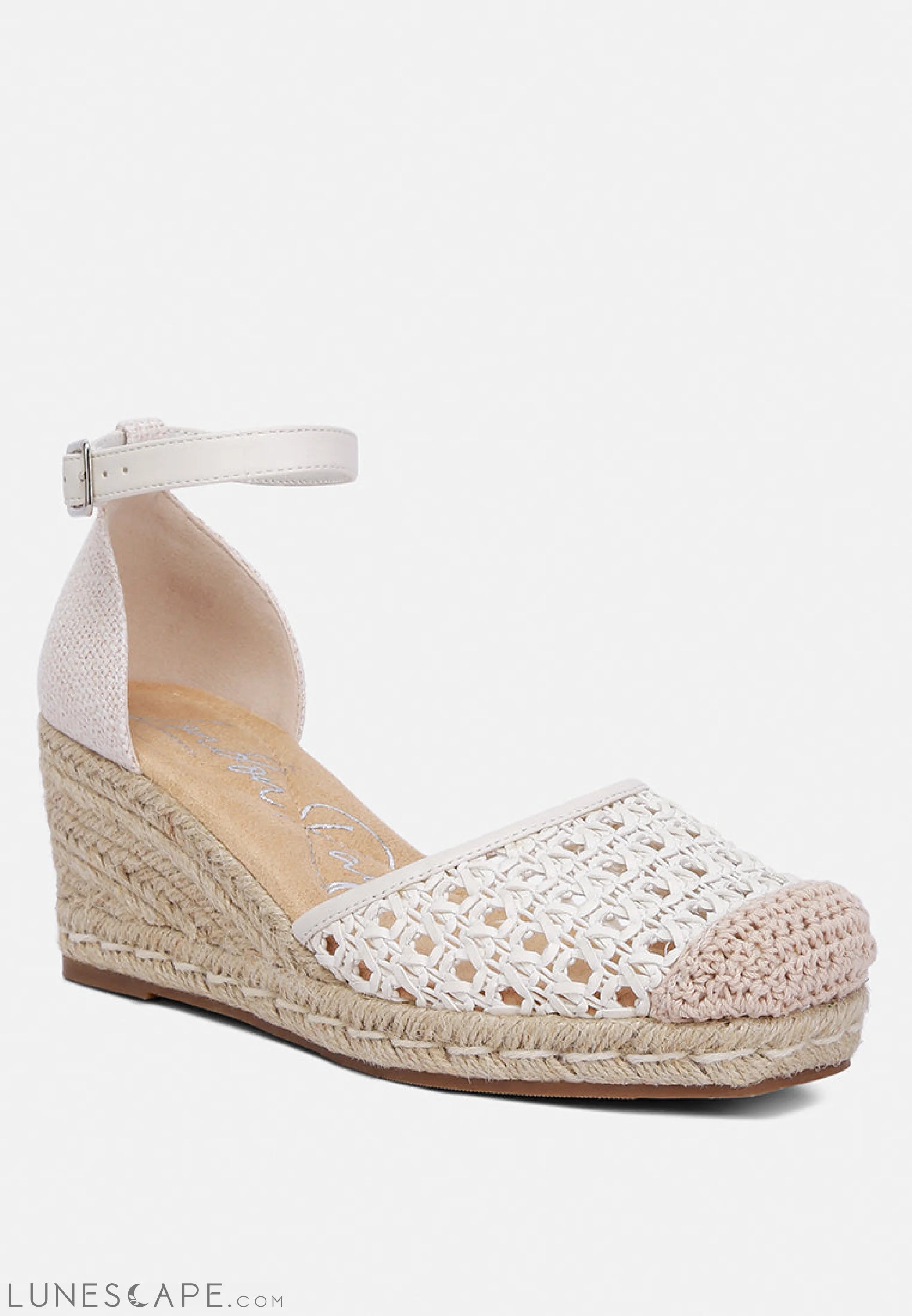 Mason Pin Buckle Wedge Heel Espradilles LUNESCAPE