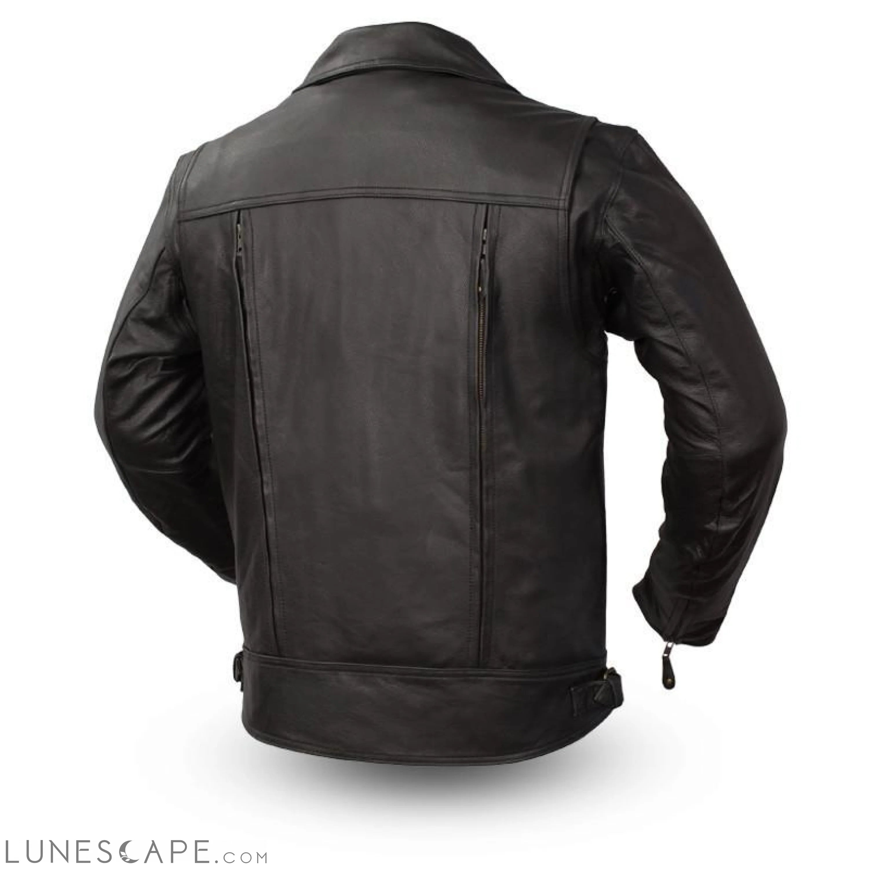 Mastermind - Men's Leather Motorcycle Jacket LUNESCAPE