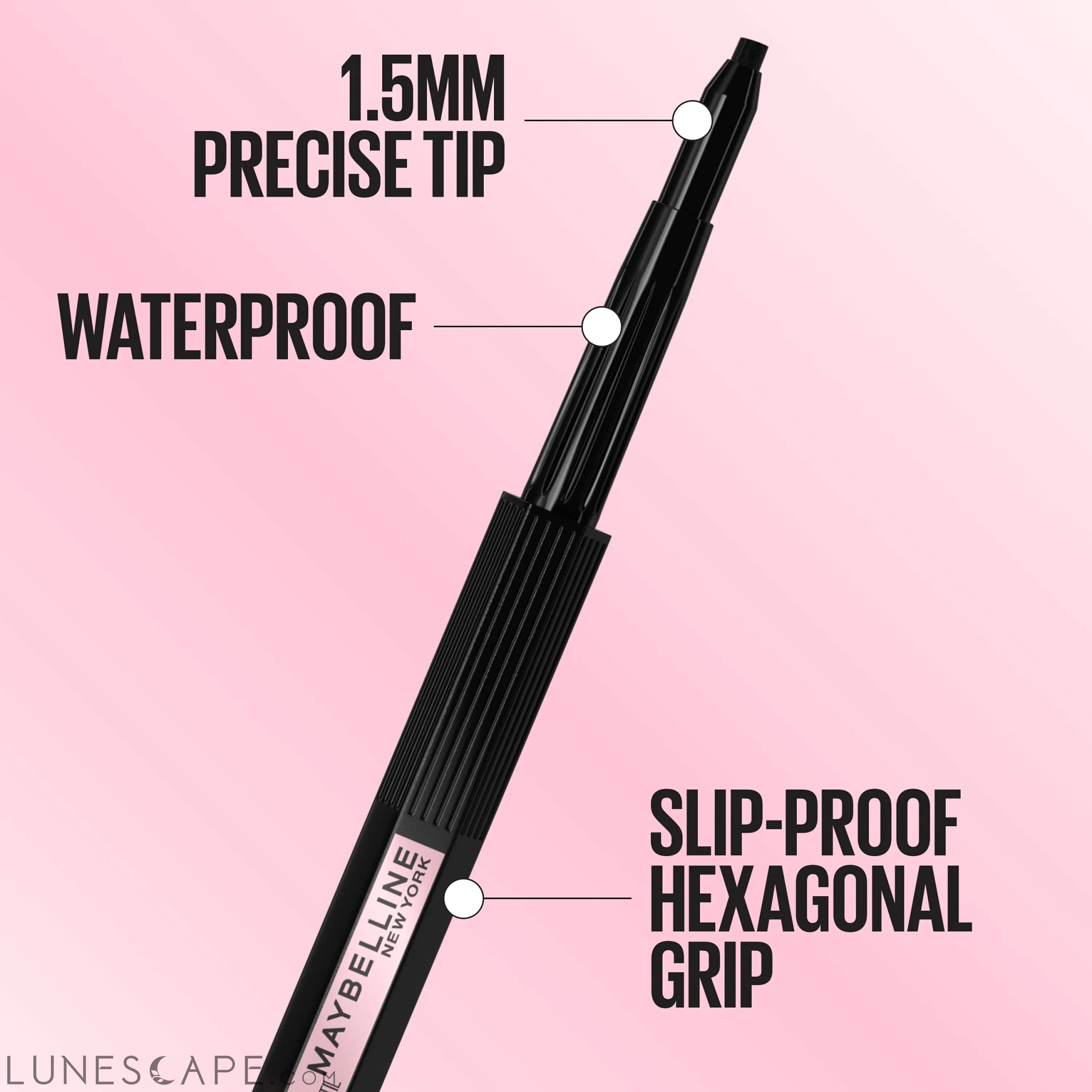MAYBELLINE Hyper Easy No Slip Pencil Eyeliner Makeup LUNESCAPE