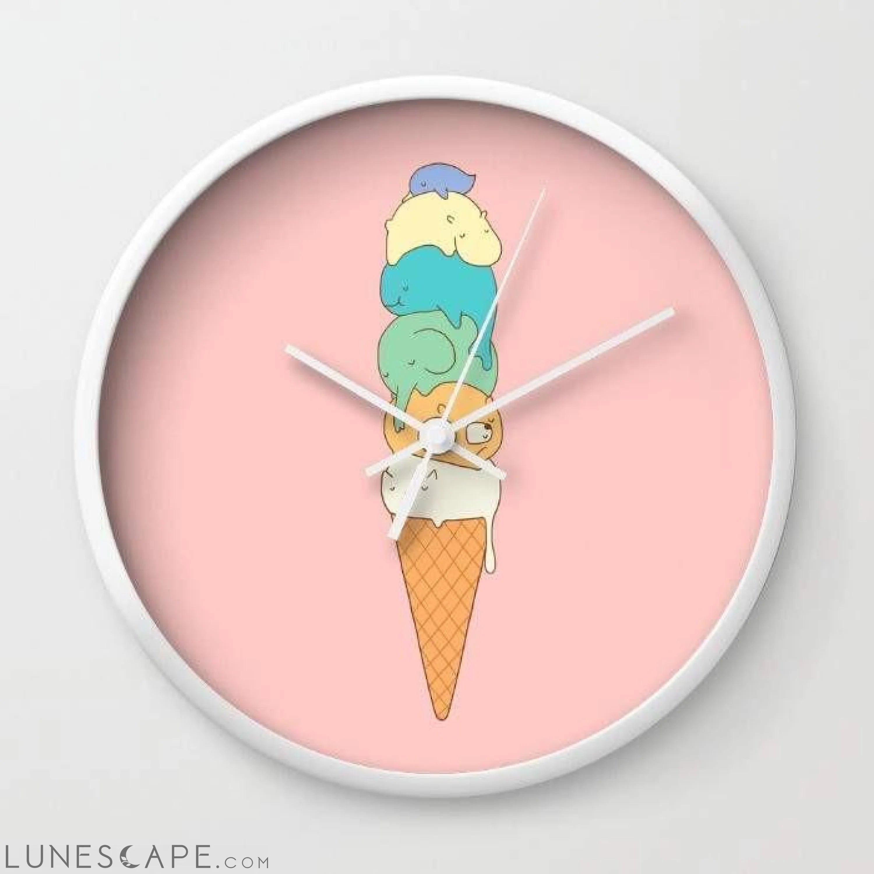Melting Wall Clock LUNESCAPE