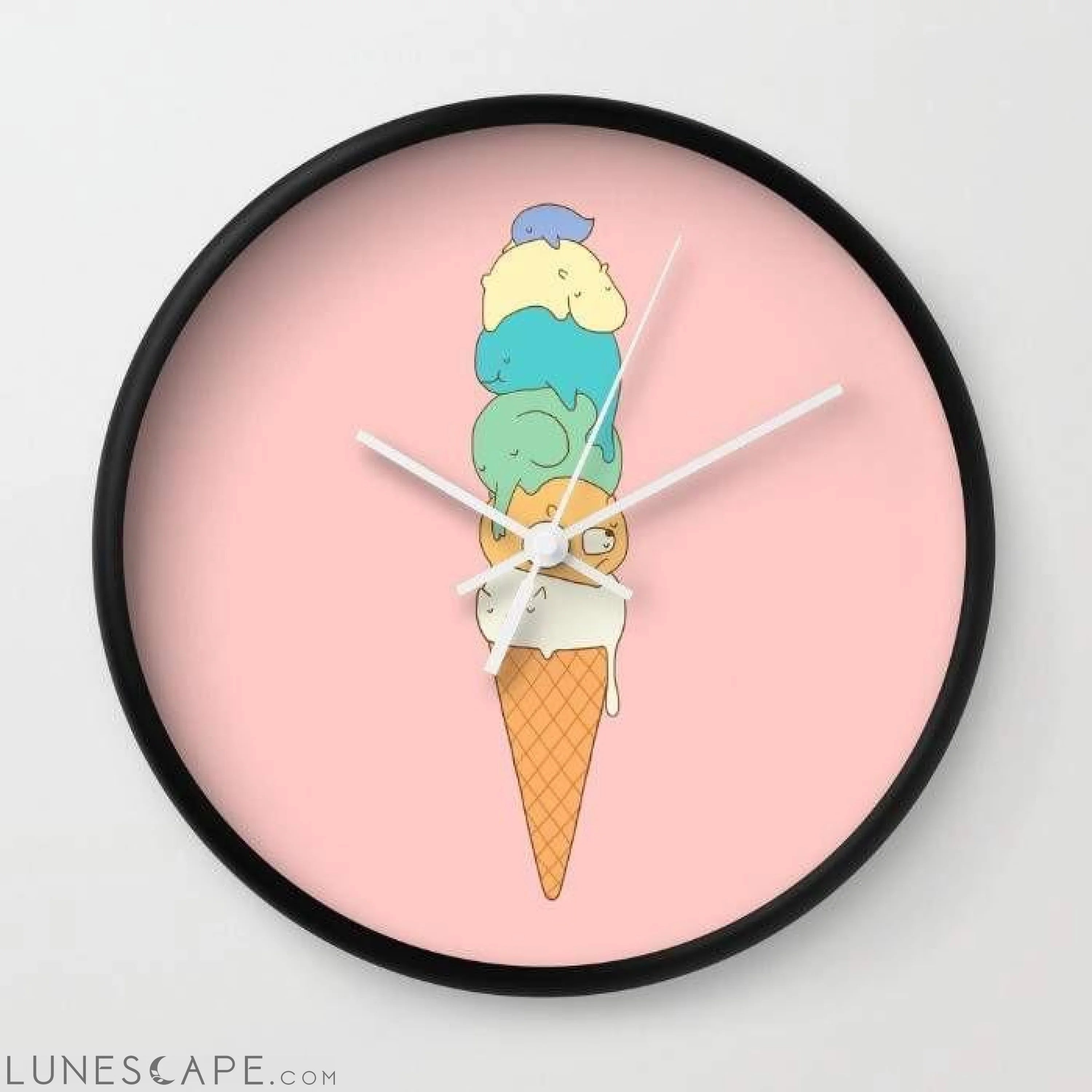 Melting Wall Clock LUNESCAPE