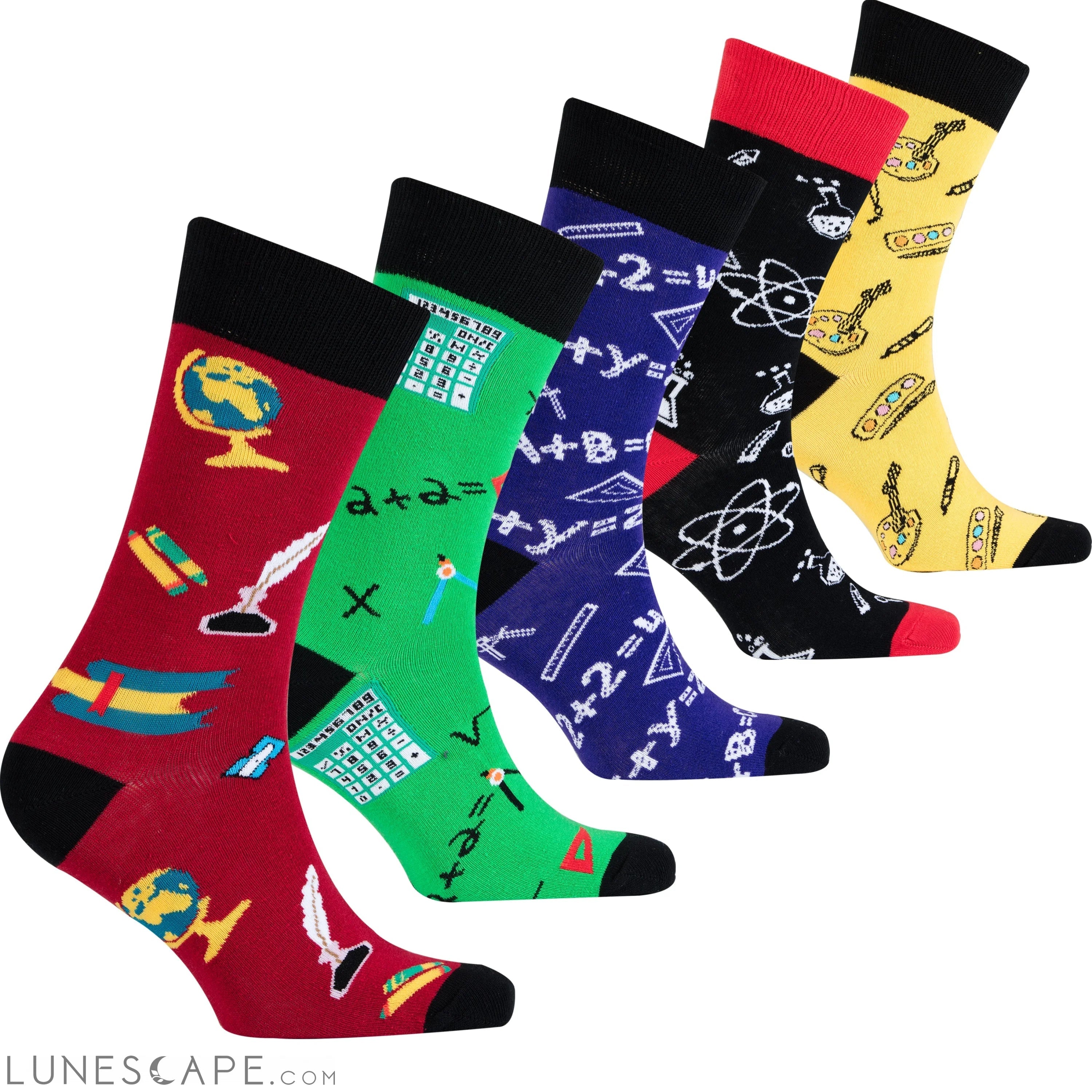 Men's Arts & Science Socks LUNESCAPE