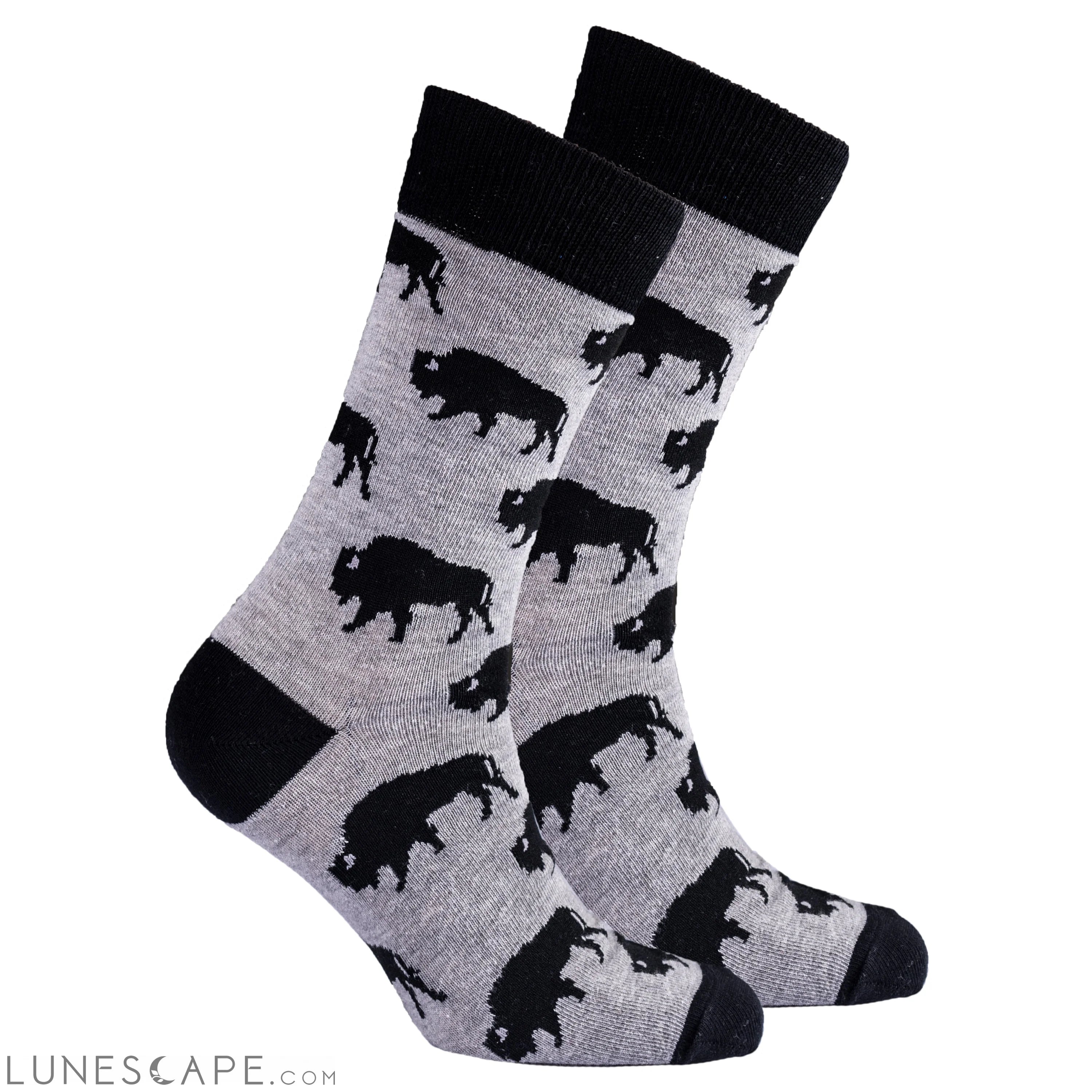Men's Bison Socks LUNESCAPE