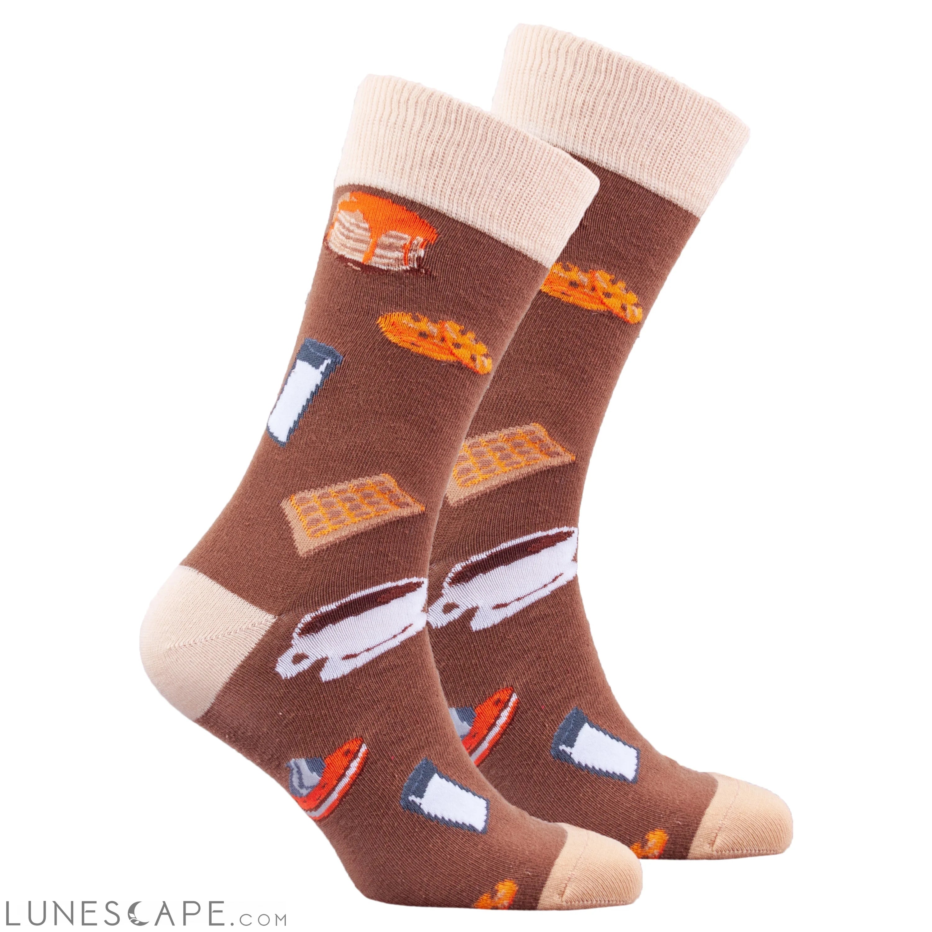 Men's Breakfast Socks LUNESCAPE
