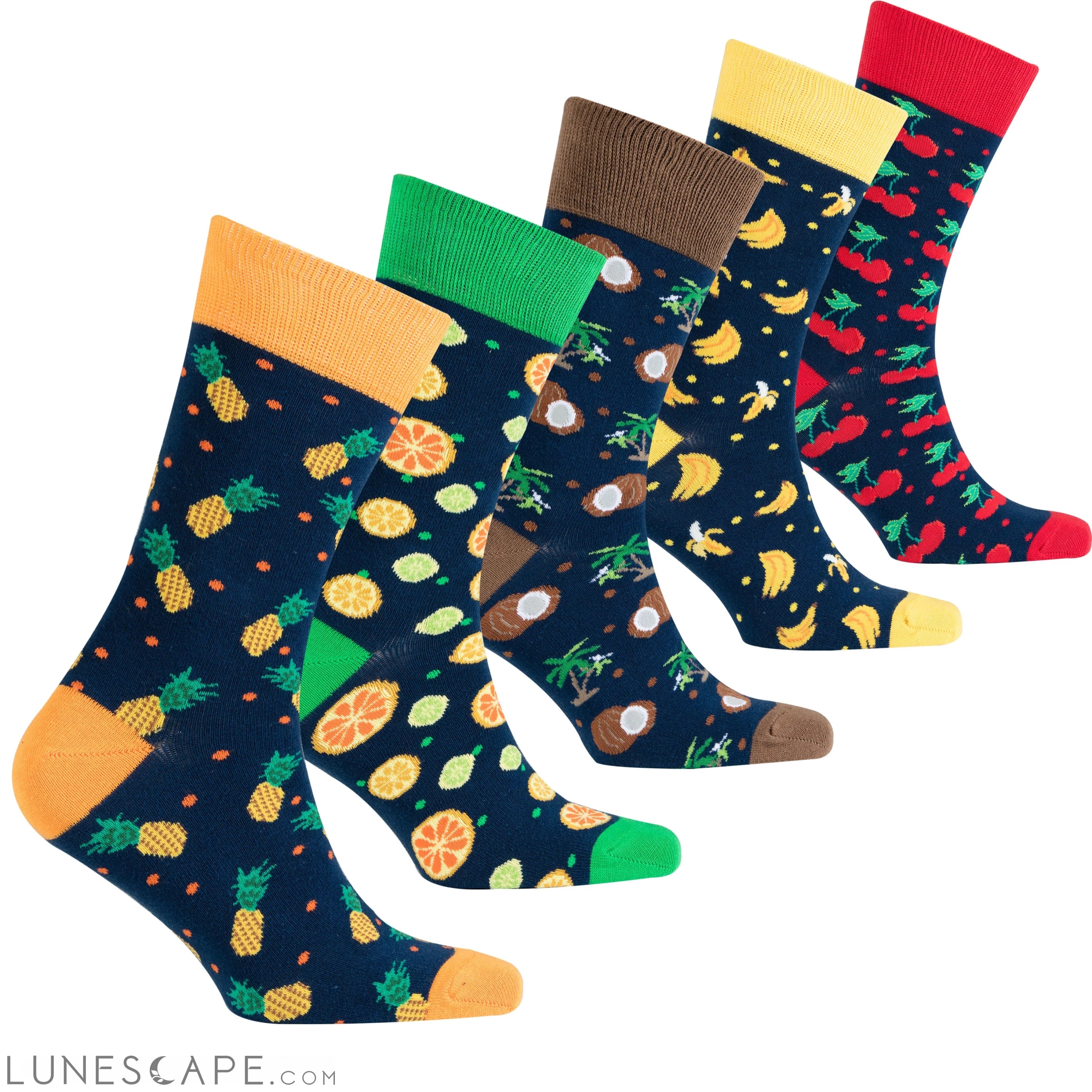 Men's Cheerful Fruits Socks LUNESCAPE