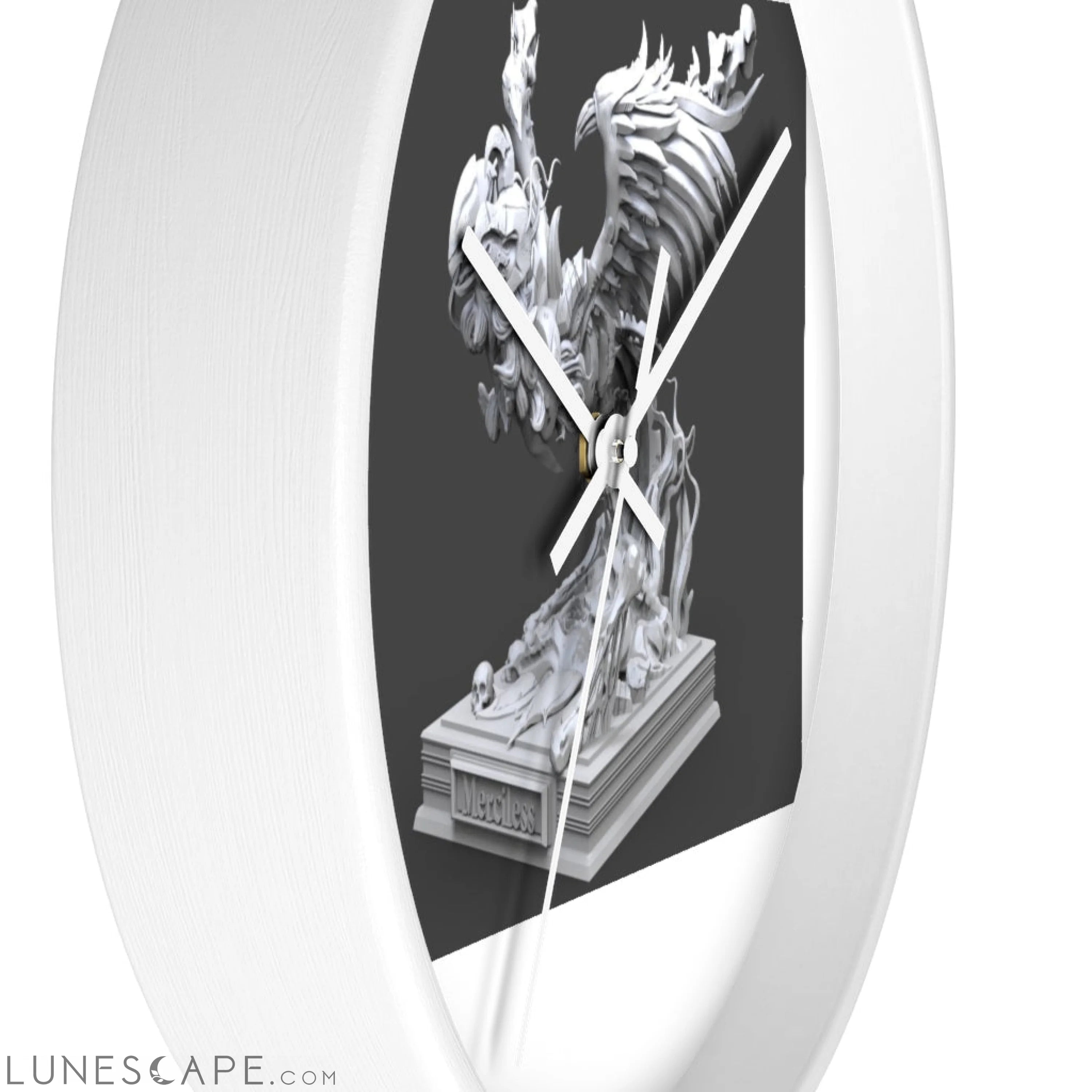 Merciless the Flaming SkyBird Wall clock LUNESCAPE