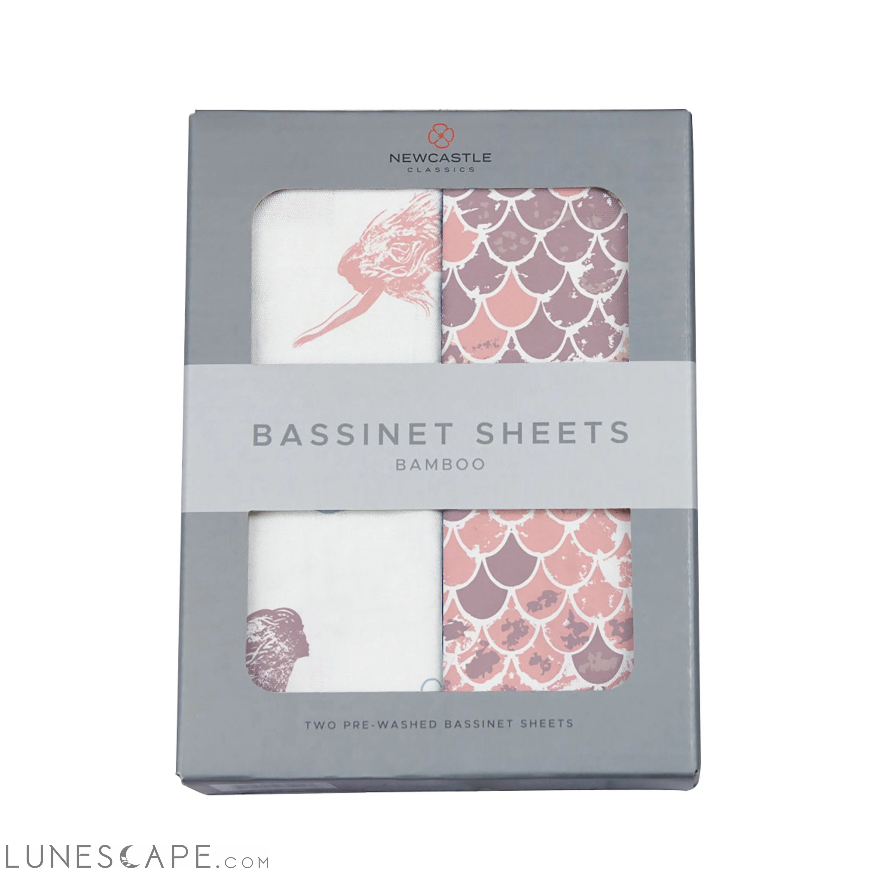 Mermaids and Scales Bamboo Changing Pad Cover/Bassinet Sheets LUNESCAPE