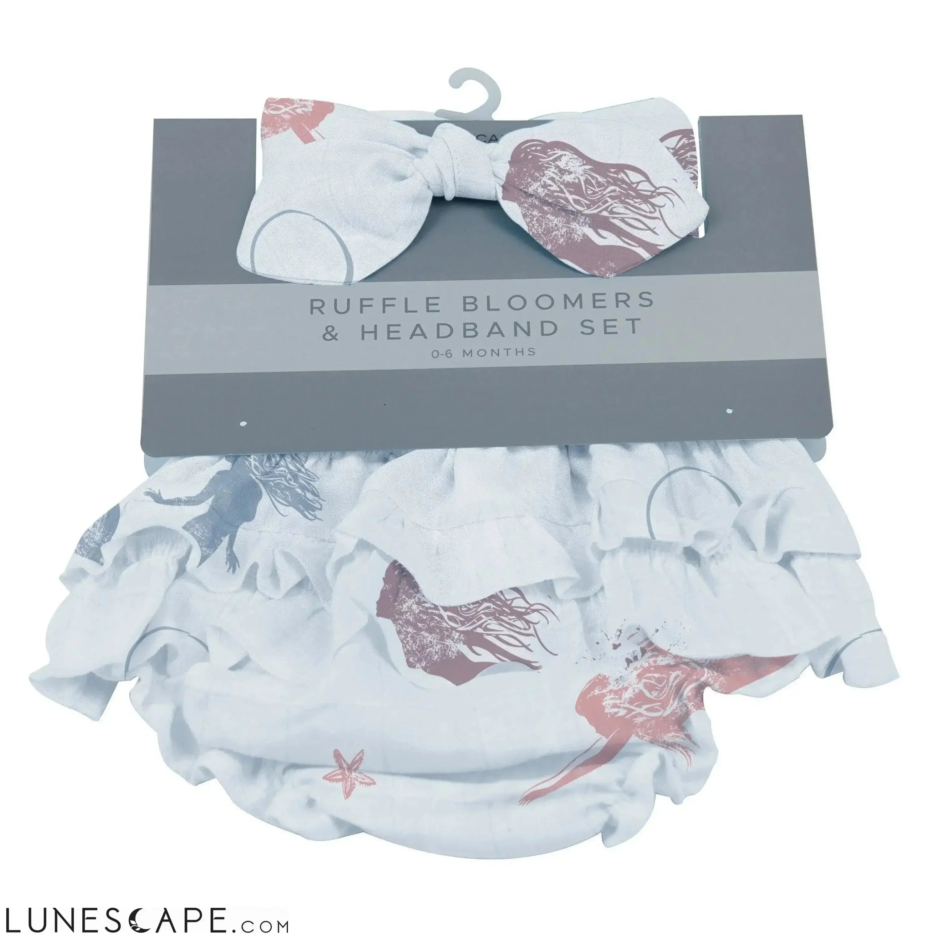 Mermaids Ruffle Bloomers and Headband Set LUNESCAPE