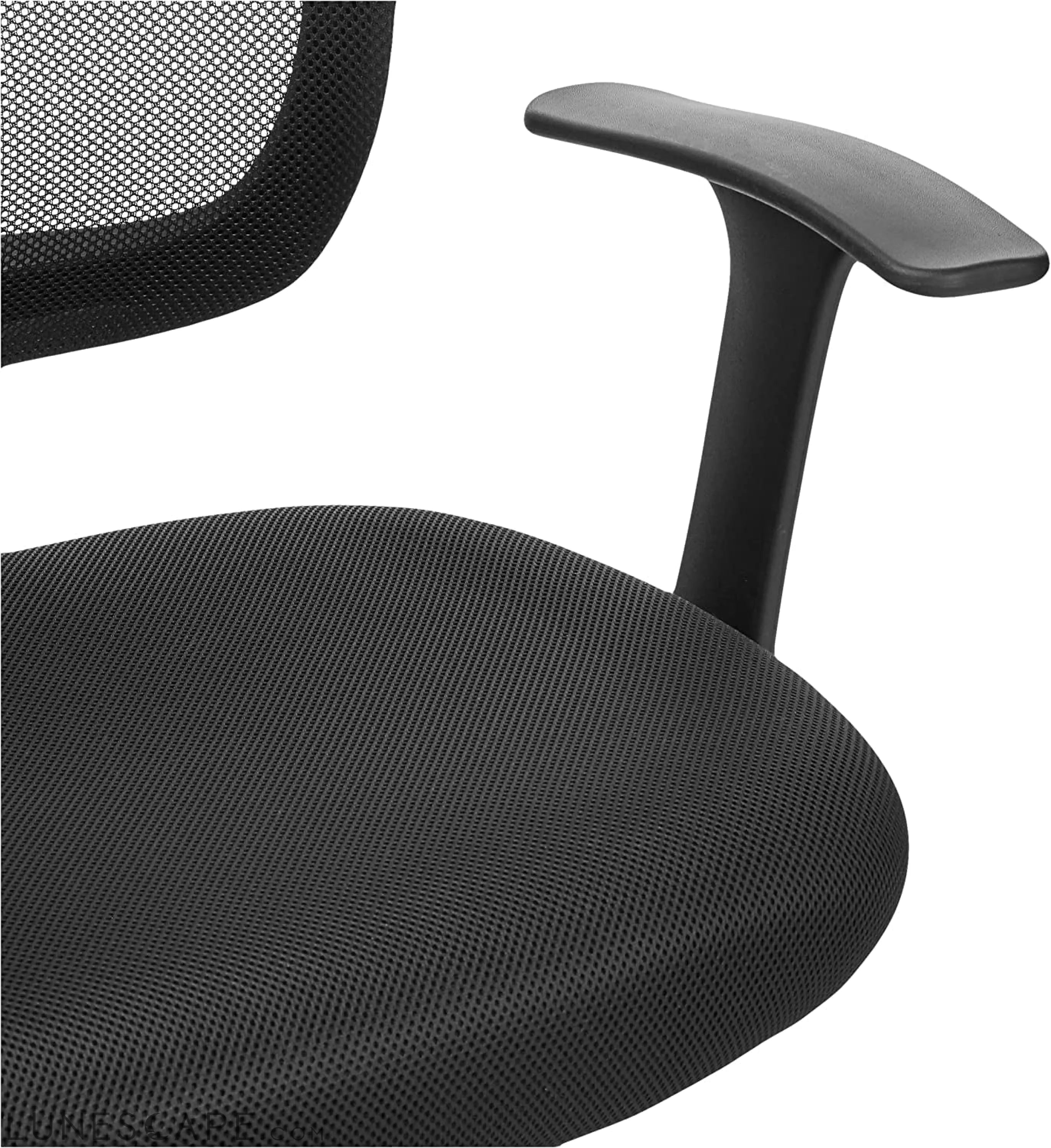 Mesh Mid-Back Adjustable-Height 360-Degree Swivel Office Desk Chair LUNESCAPE