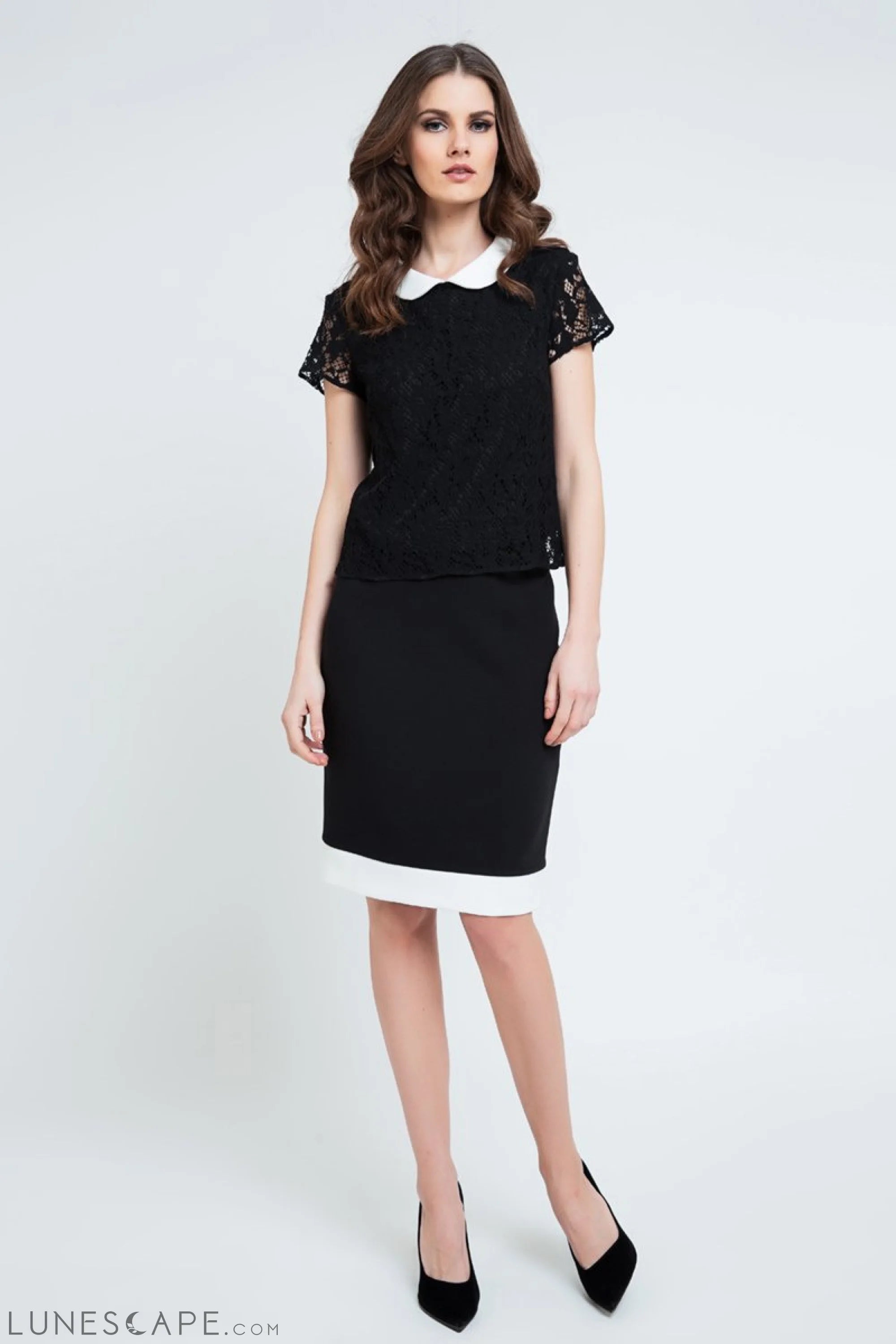 Midi Pencil Skirt LUNESCAPE