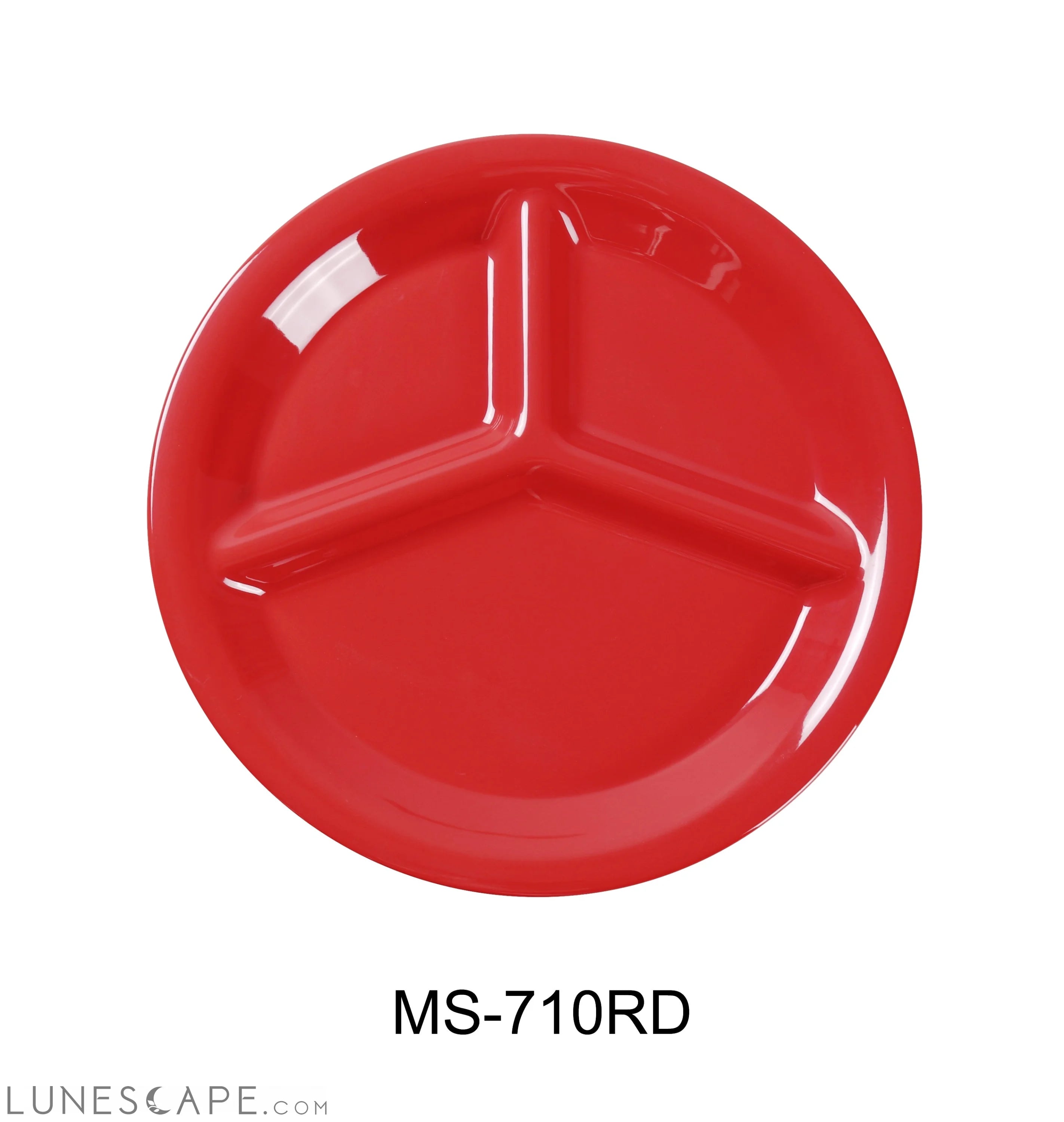 Mile Stone Three Compartment Dinner Plate LUNESCAPE