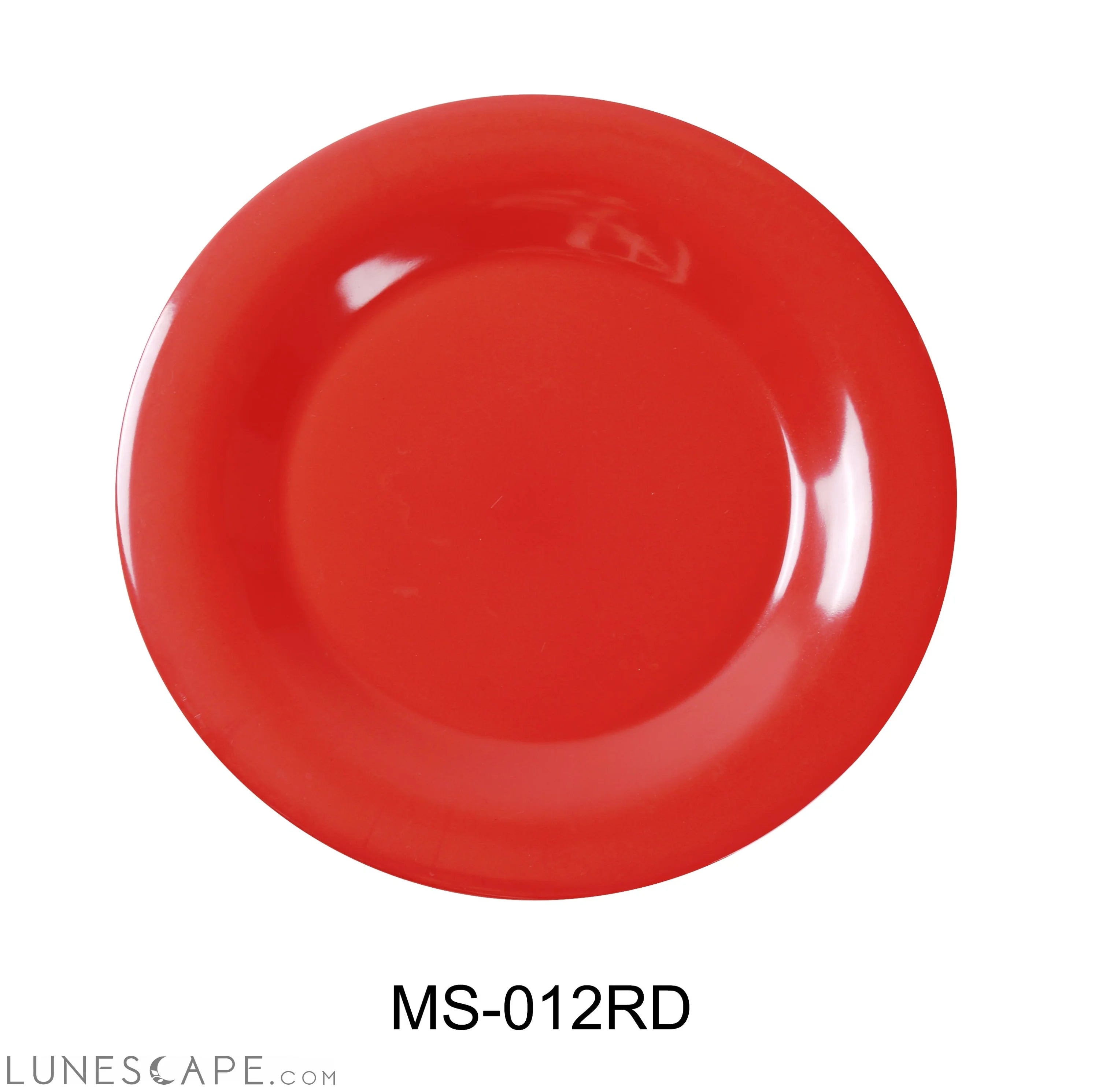 Mile Stone Wide Rim Round Dinner Plate LUNESCAPE
