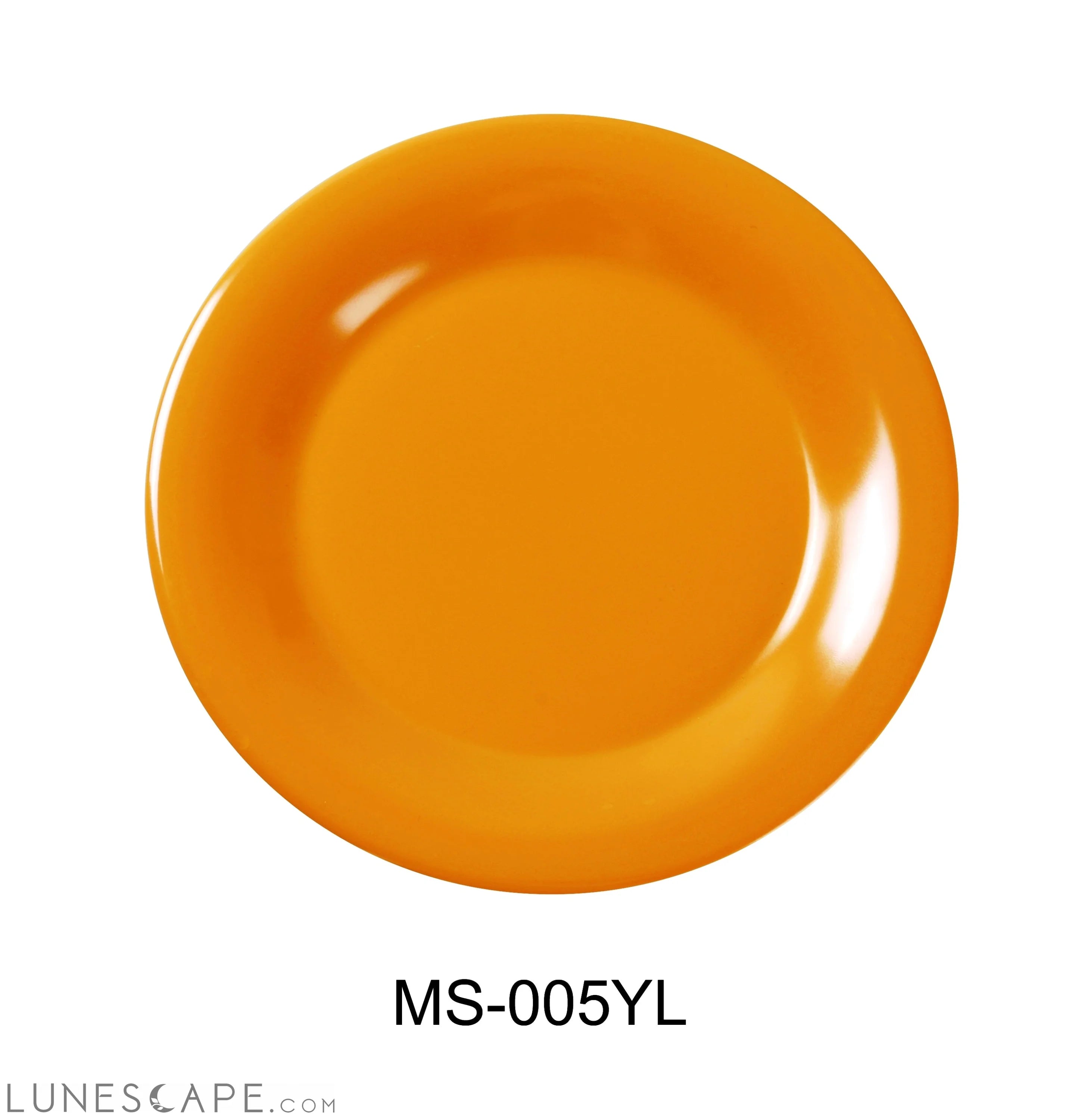 Mile Stone Wide Rim Round Dinner Plate LUNESCAPE