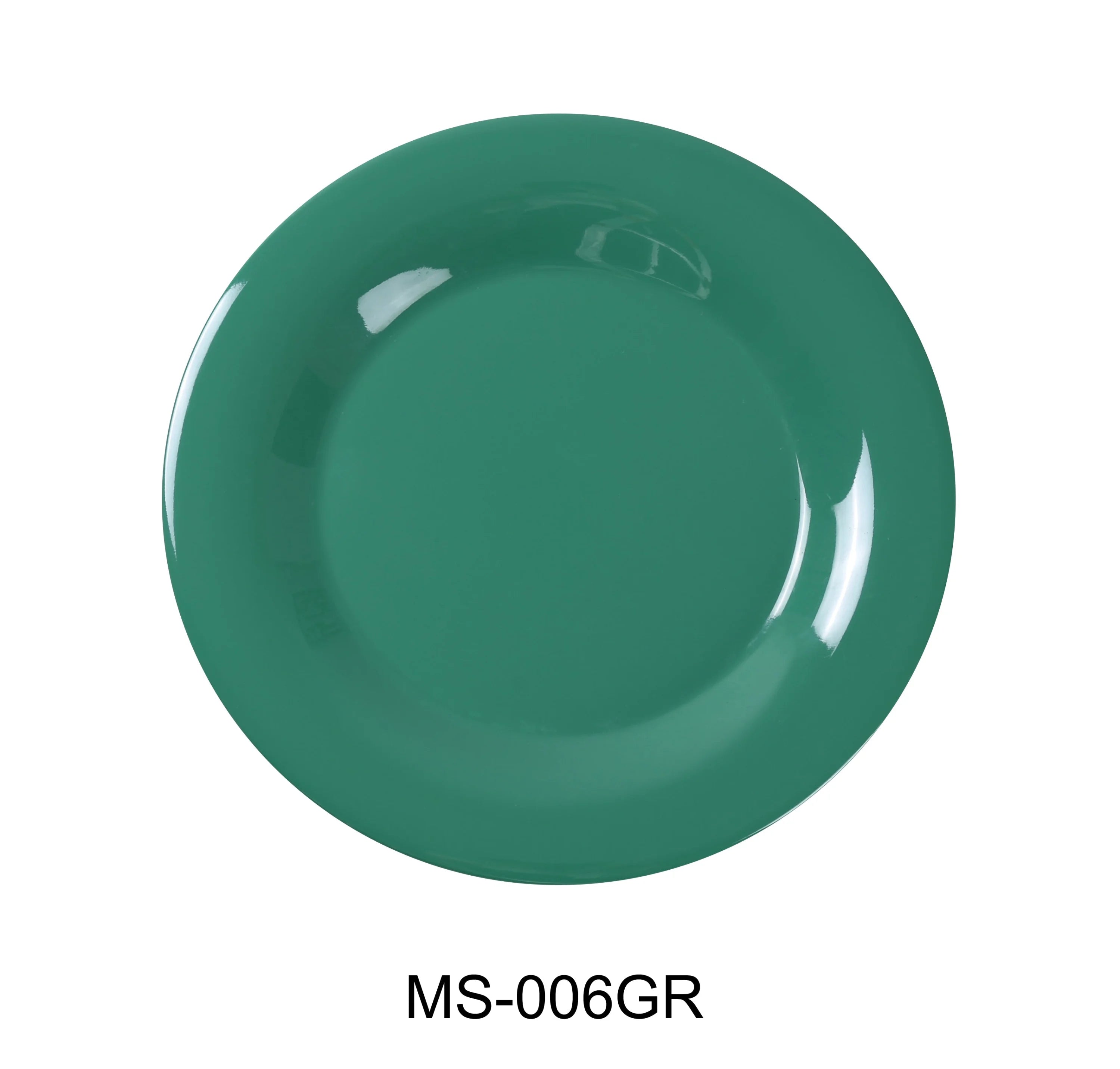 Mile Stone Wide Rim Round Salad Plate LUNESCAPE