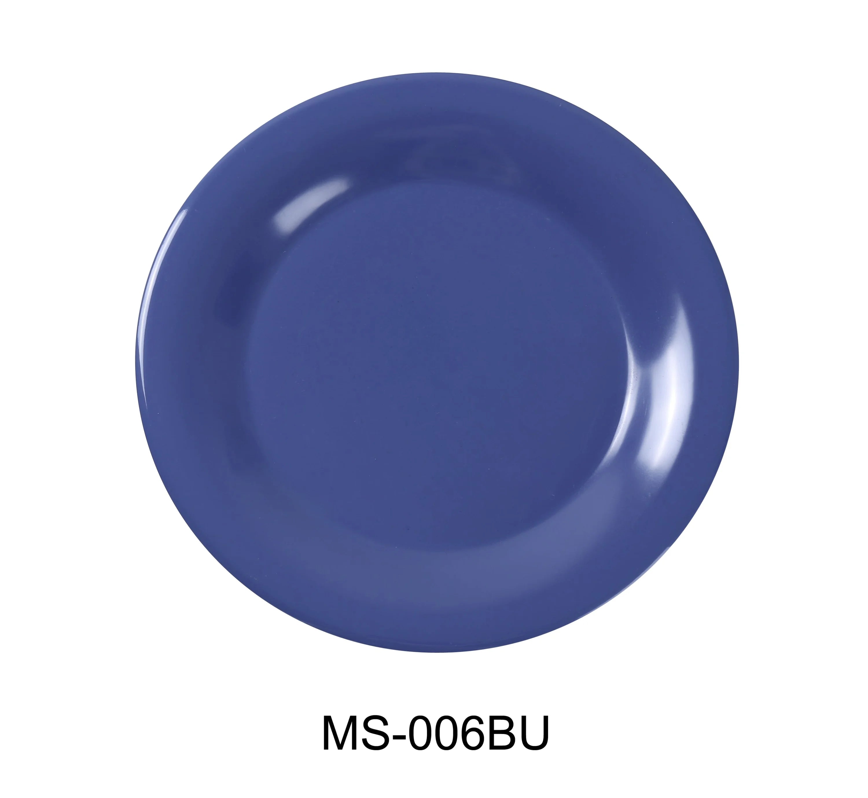 Mile Stone Wide Rim Round Salad Plate LUNESCAPE