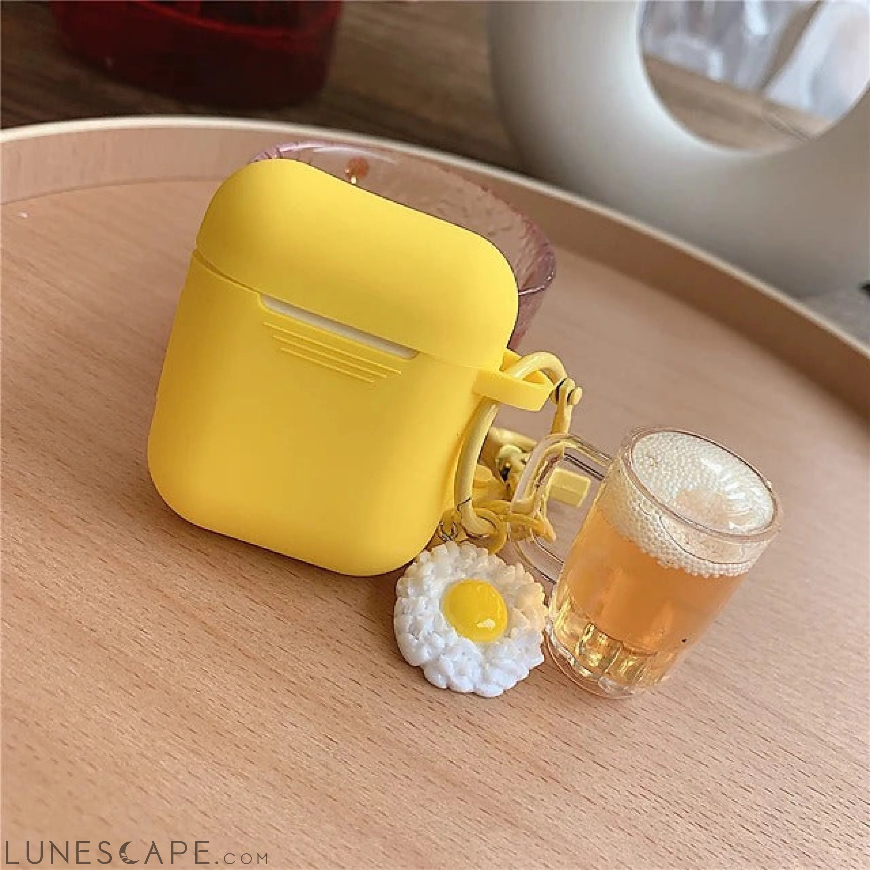 Milk Tea Pendant Silicone AirPods1/2/3 LUNESCAPE