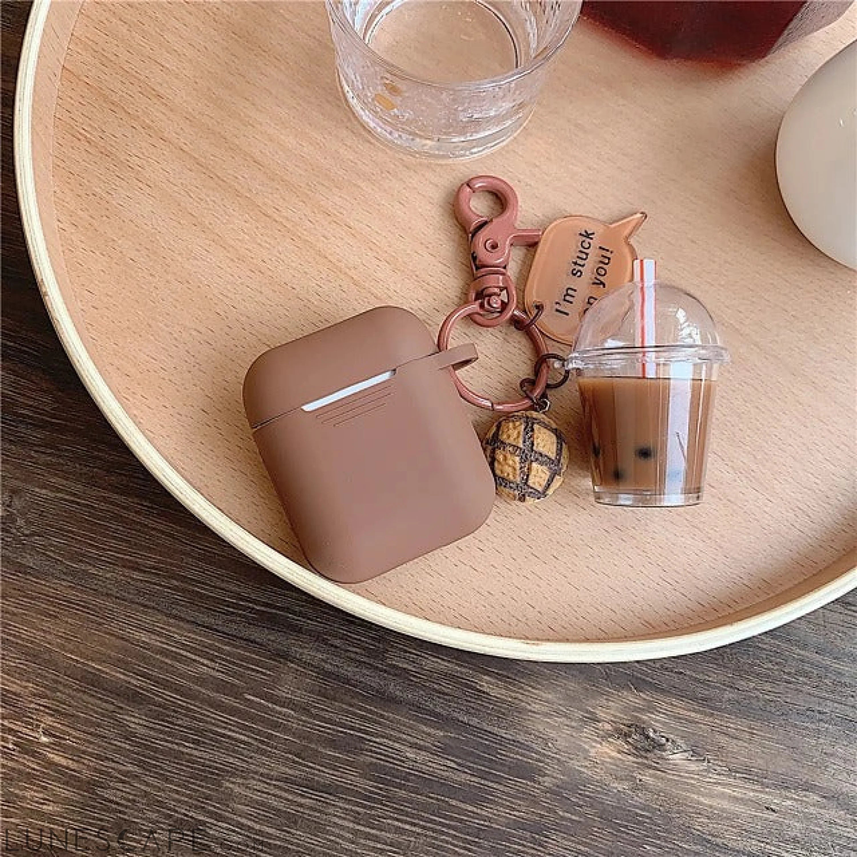 Milk Tea Pendant Silicone AirPods1/2/3 LUNESCAPE