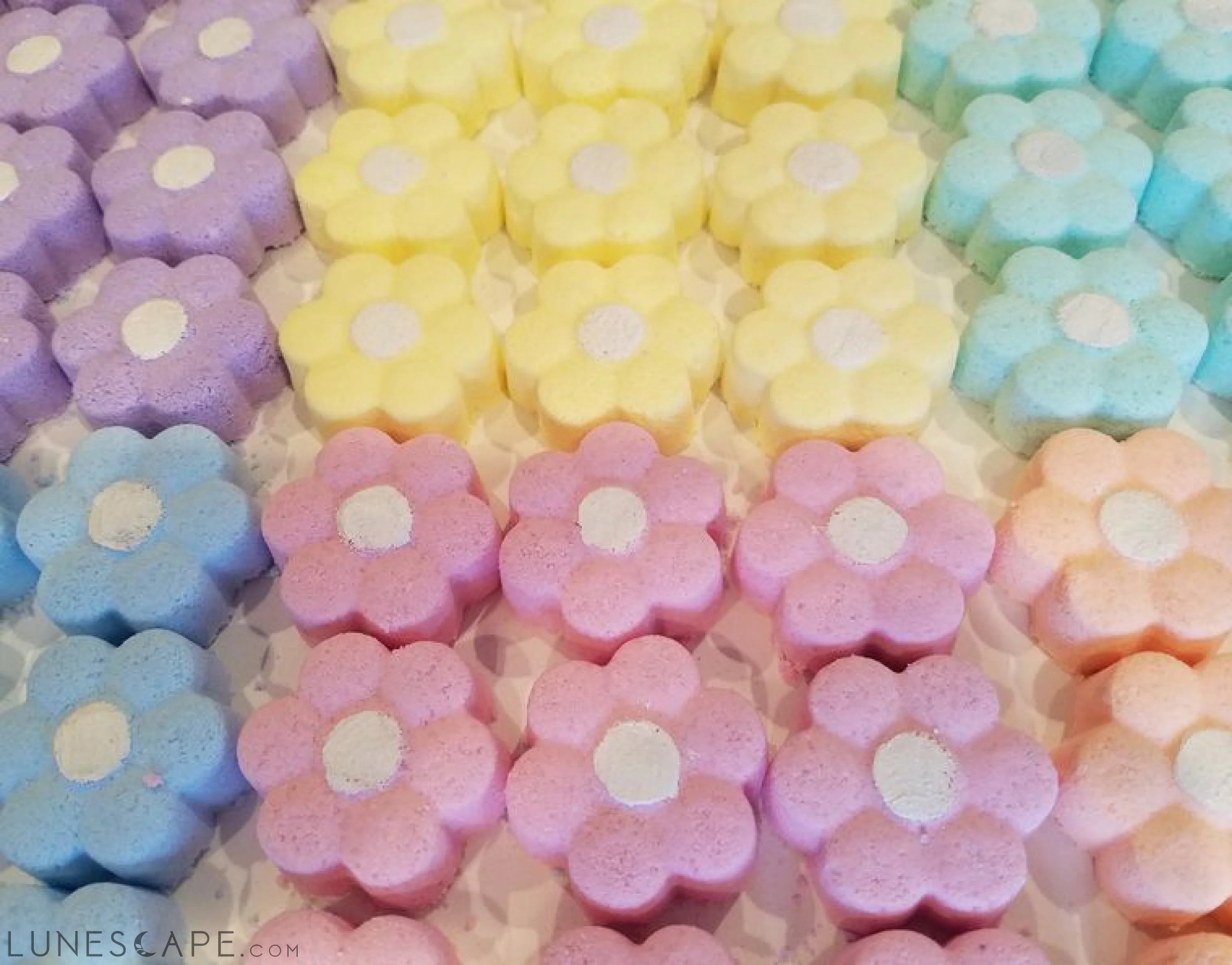 Mini Daisy Bath Bombs,Bath Bomb Flowers,Spring Baby Shower LUNESCAPE