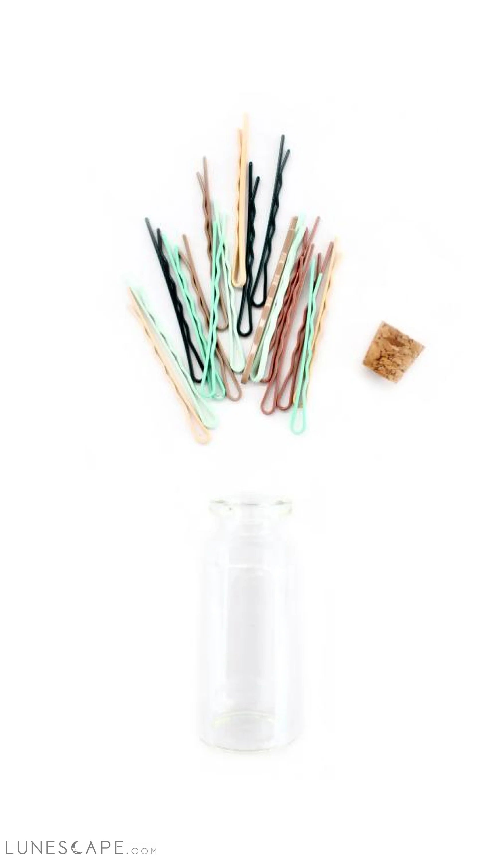 Mini Sleek Hair Bobbies  |  Eucalyptus LUNESCAPE