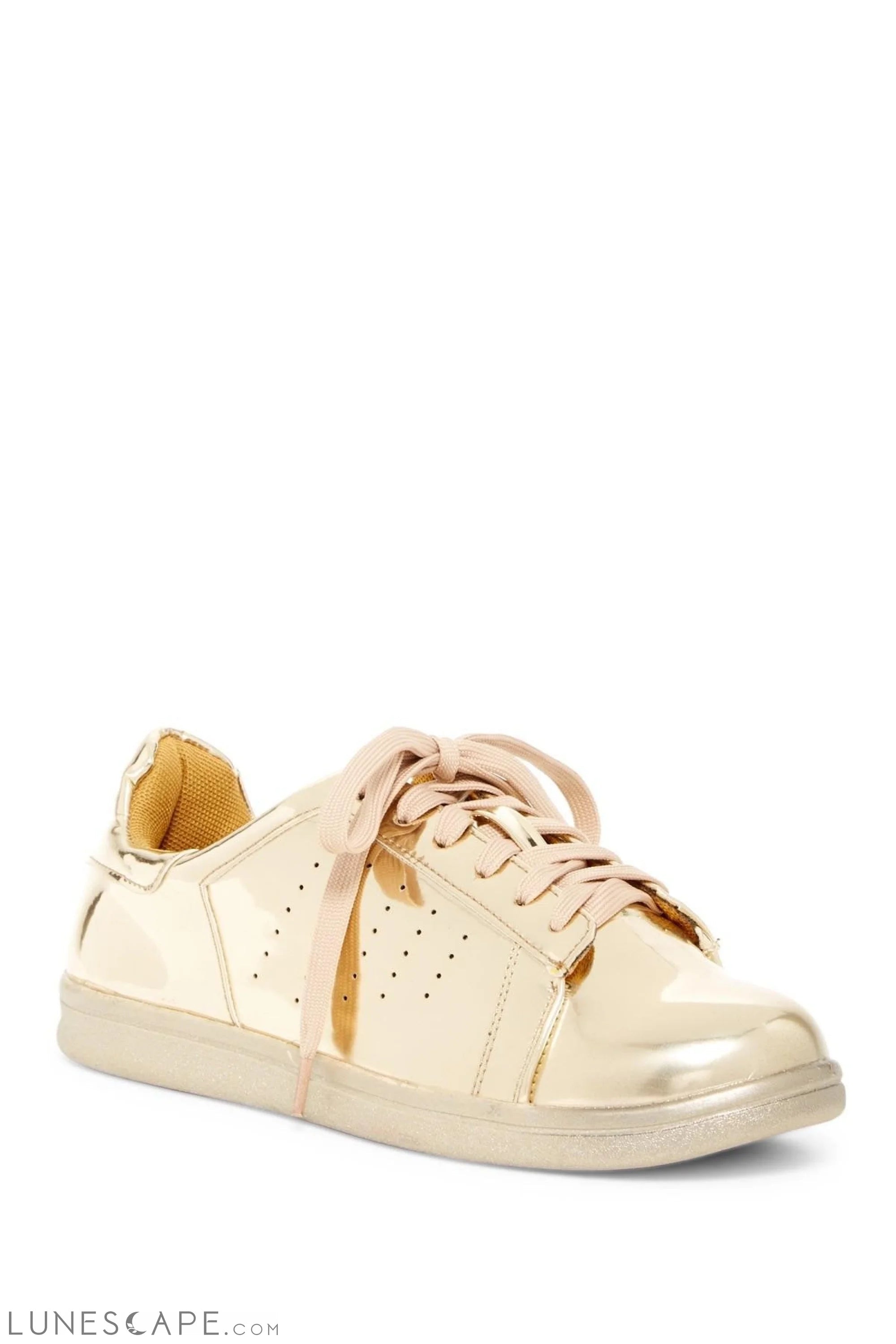 Mirrored Metallic Low-Top Sneakers LUNESCAPE