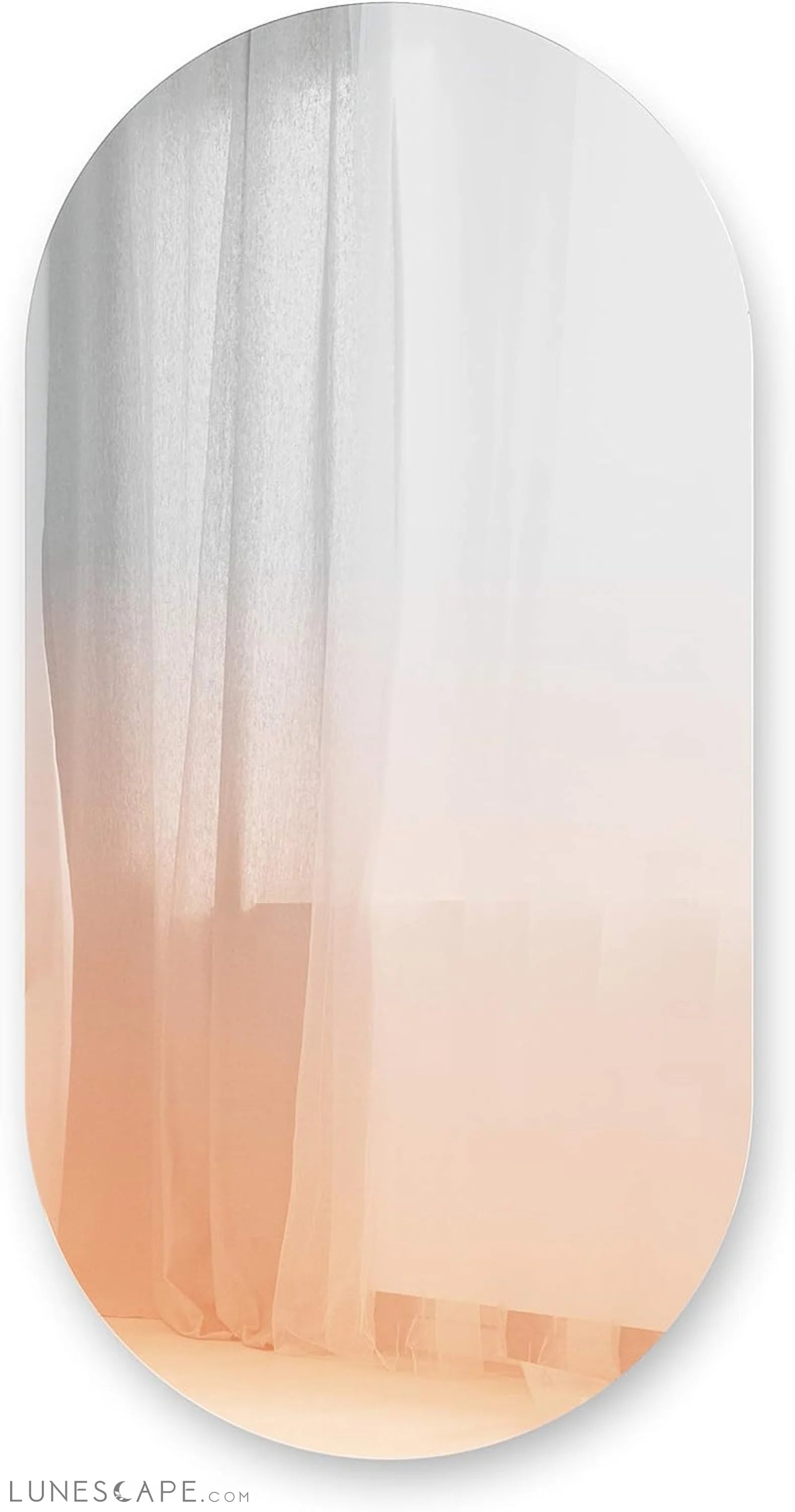 Misto Oval Copper Decorative Wall Mirror for Elegant Entryway Décor LUNESCAPE