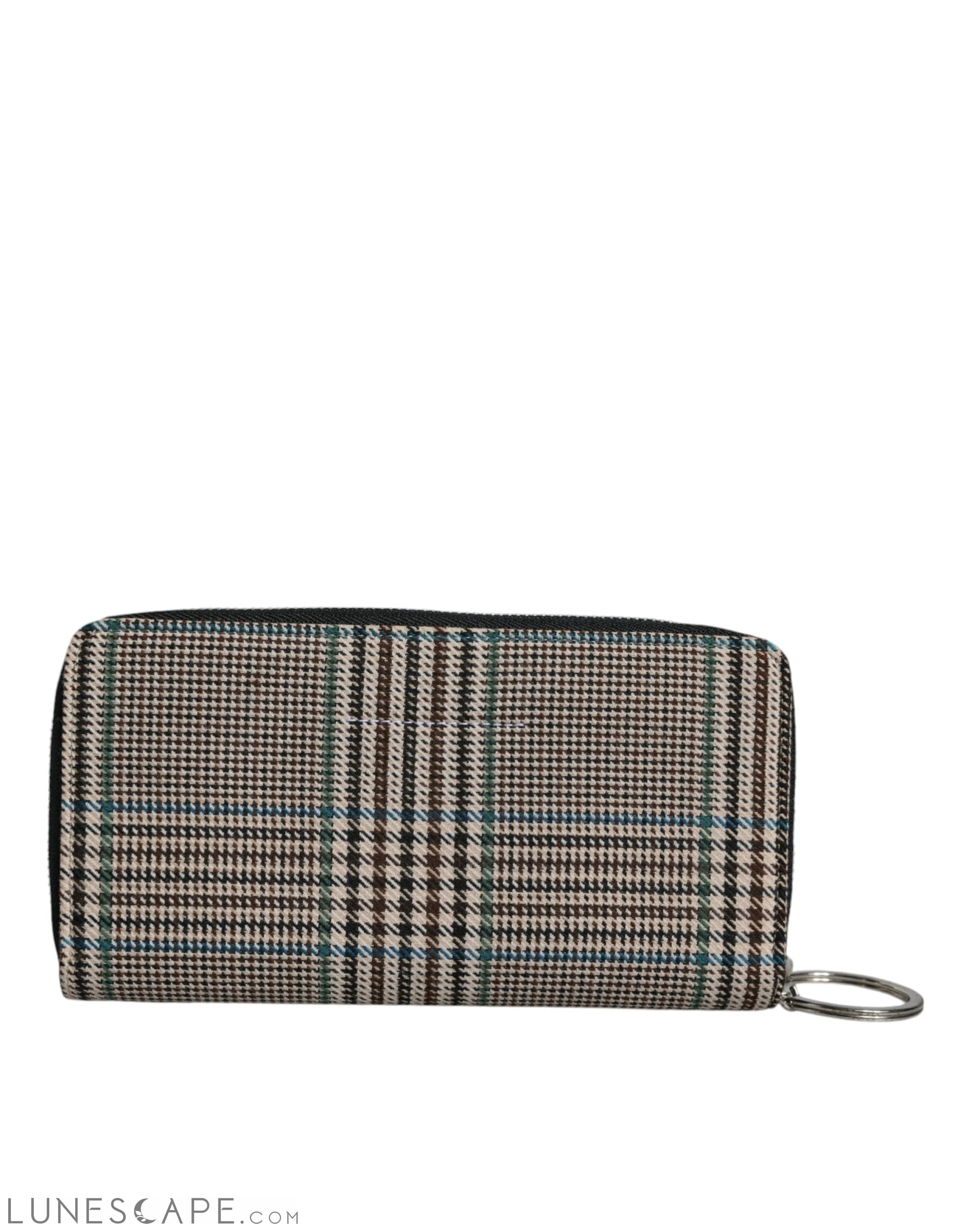 MM6 Maison Margiela Multicolor Houndstooth Continental Zip Around Clutch Wallet LUNESCAPE