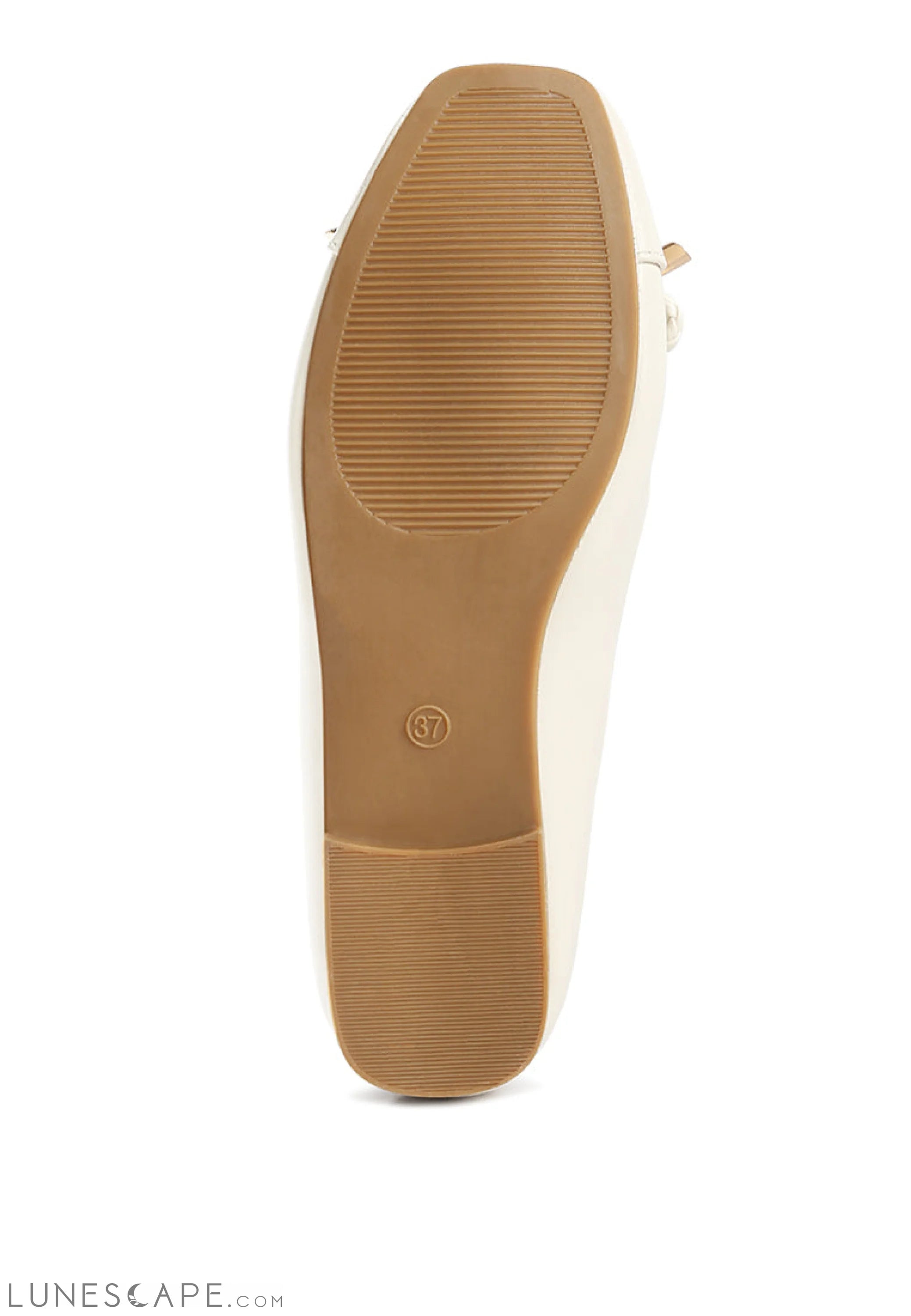 Moi Metallic Embellished Flat Ballerinas LUNESCAPE