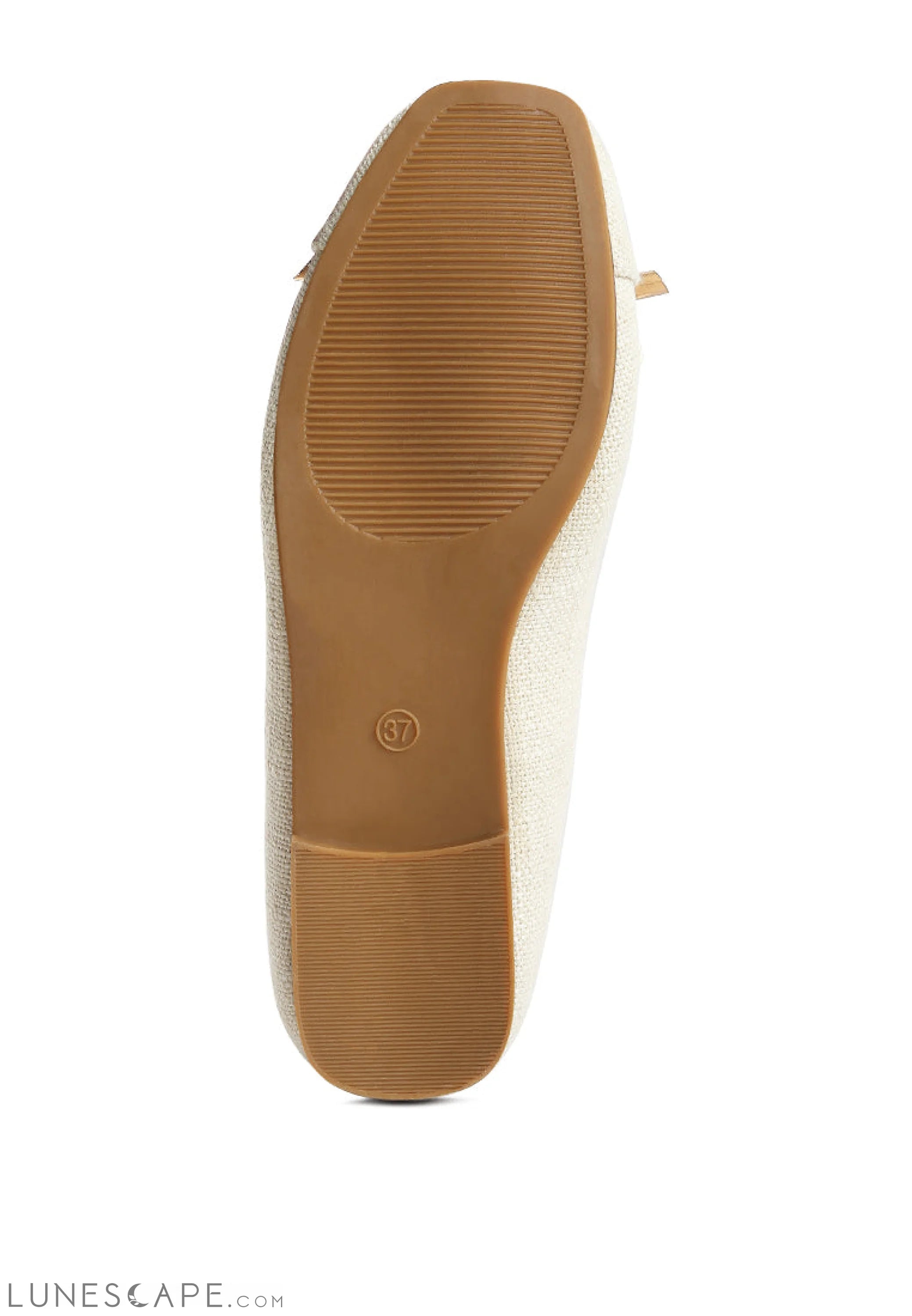 Moi Metallic Embellished Flat Ballerinas LUNESCAPE